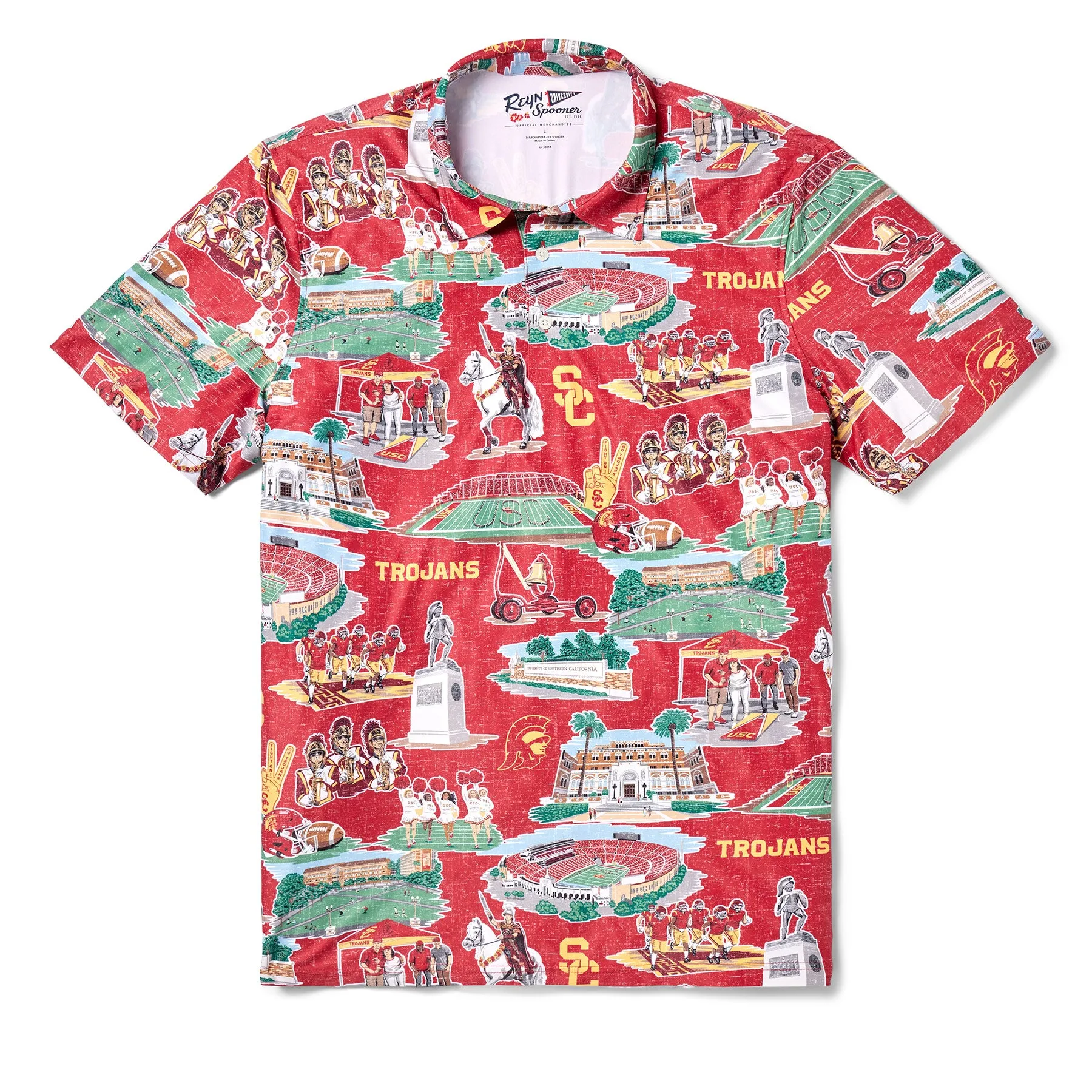 UNIVERSITY OF SOUTHERN CALIFORNIA SCENIC PERFORMANCE POLO sold by Reyn Spooner