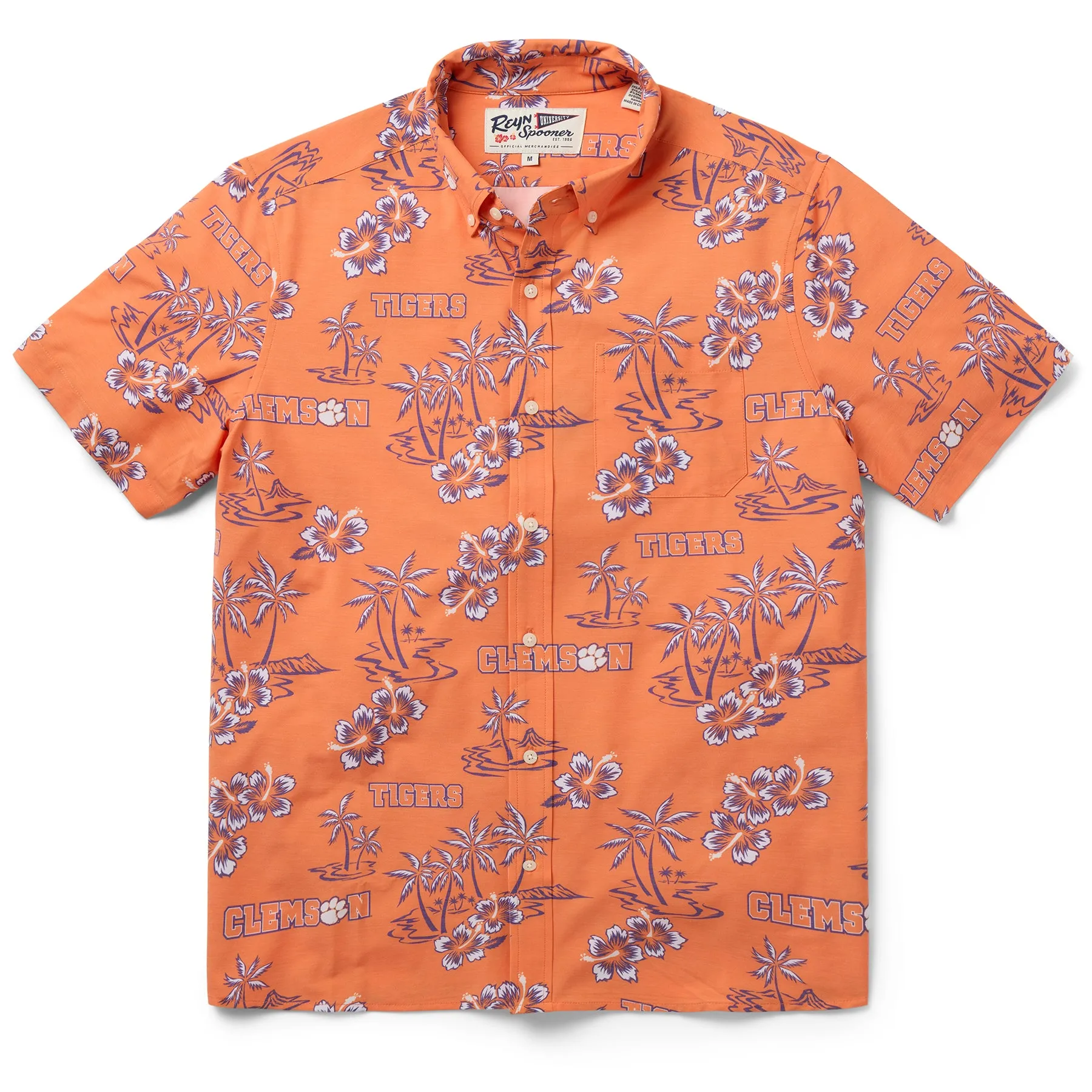 CLEMSON UNIVERSITY GAME DAY PERFORMANCE BUTTON FRONT sold by Reyn Spooner