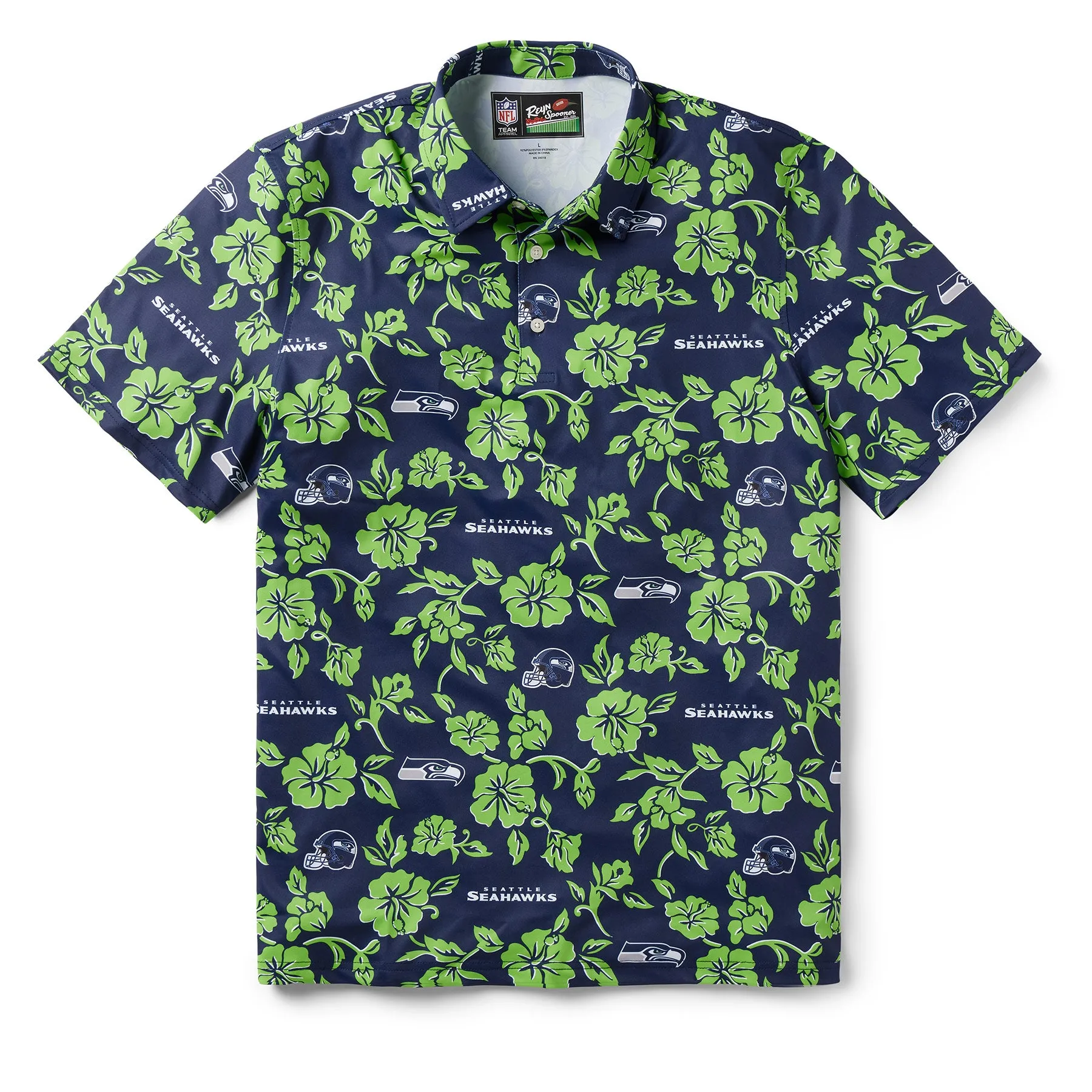 SEATTLE SEAHAWKS PUA PERFORMANCE POLO sold by Reyn Spooner