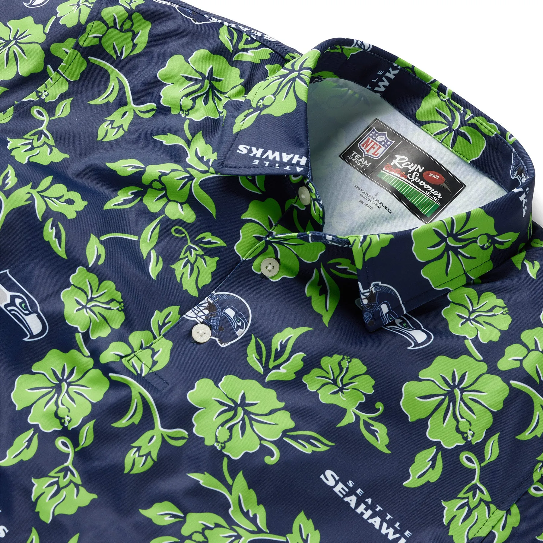SEATTLE SEAHAWKS PUA PERFORMANCE POLO sold by Reyn Spooner product image thumbnail 2