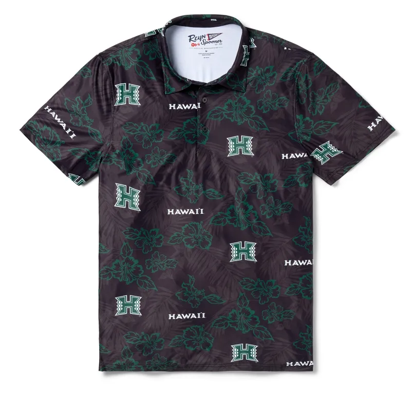 UNIVERSITY OF HAWAI'I GAME DAY PERFORMANCE POLO sold by Reyn Spooner