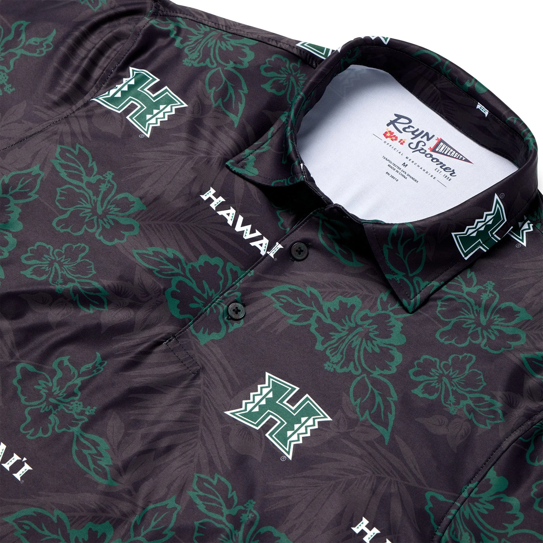 UNIVERSITY OF HAWAI'I GAME DAY PERFORMANCE POLO sold by Reyn Spooner product image thumbnail 2