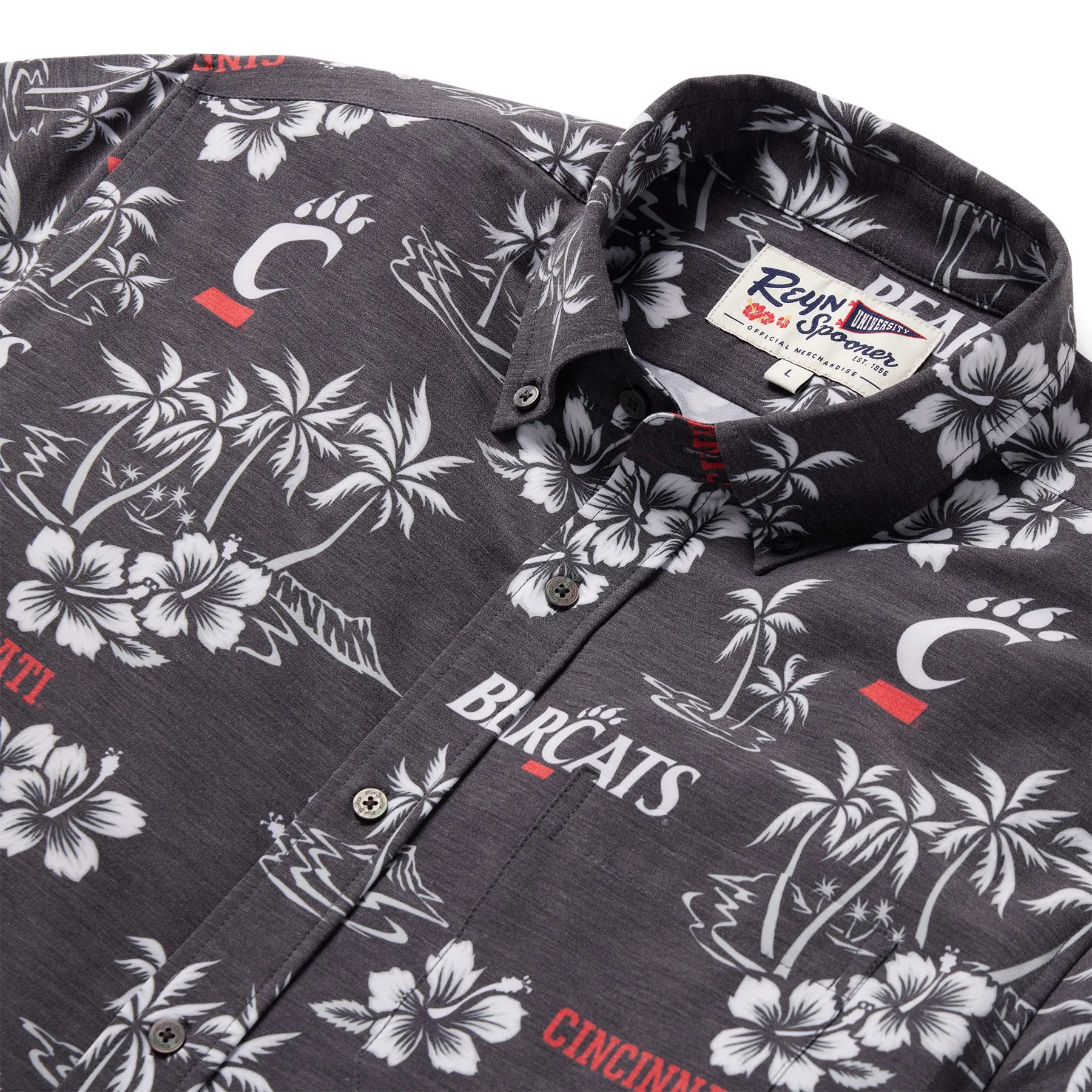 UNIVERSITY OF CINCINNATI GAME DAY PERFORMANCE BUTTON FRONT sold by Reyn Spooner product image thumbnail 2