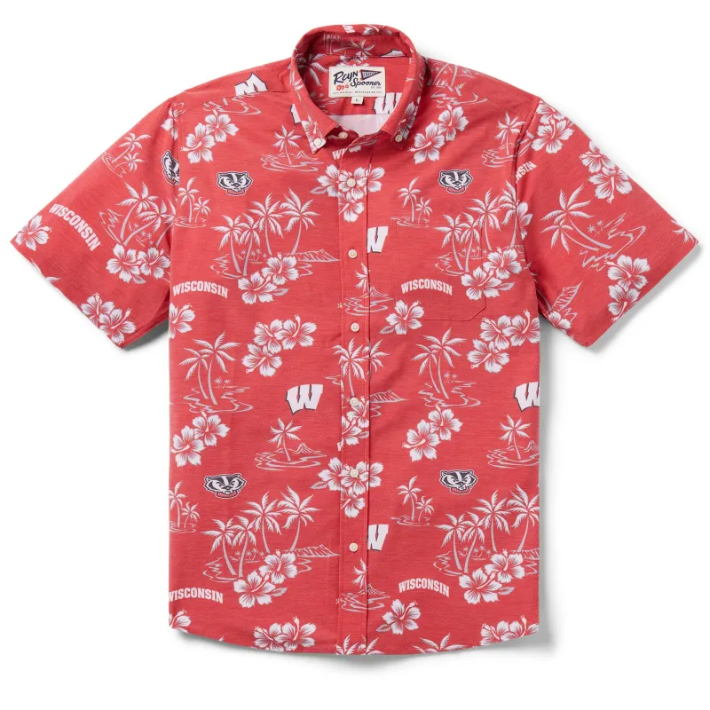 UNIVERSITY OF WISCONSIN GAME DAY PERFORMANCE BUTTON FRONT sold by Reyn Spooner