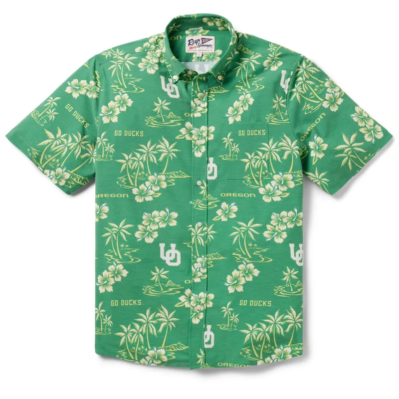 UNIVERSITY OF OREGON GAME DAY PERFORMANCE BUTTON FRONT sold by Reyn Spooner