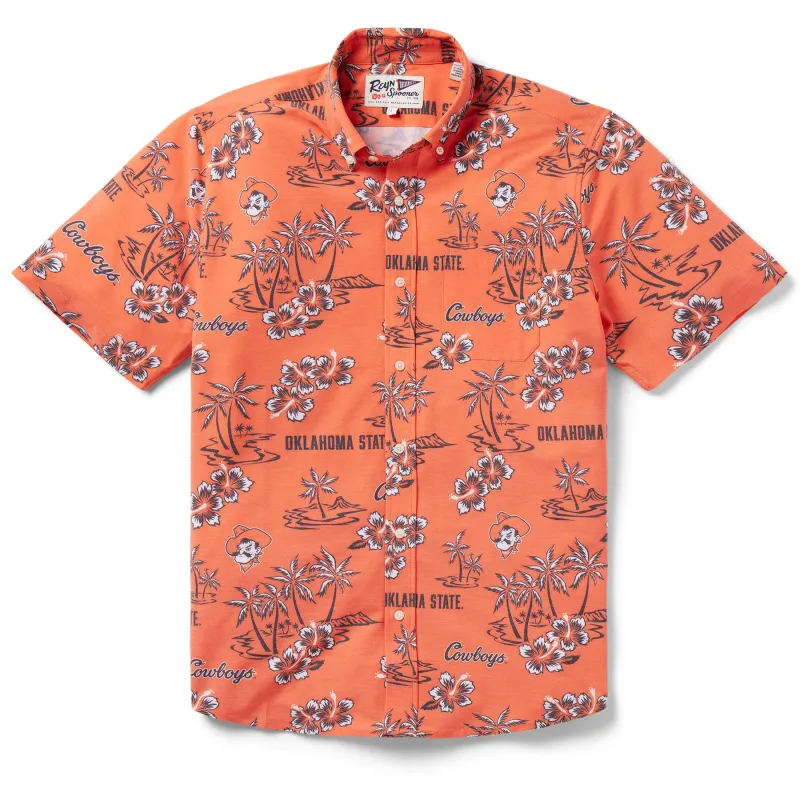 OKLAHOMA STATE UNIVERSITY GAME DAY PERFORMANCE BUTTON FRONT sold by Reyn Spooner