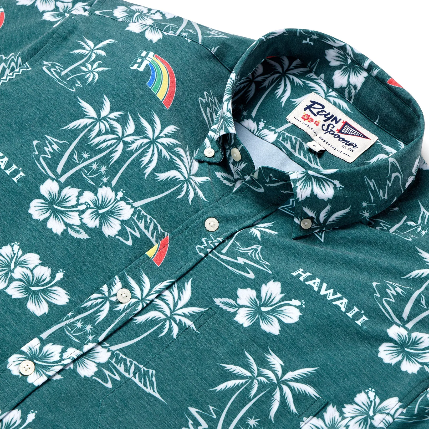 UNIVERSITY OF HAWAI'I GAME DAY PERFORMANCE BUTTON FRONT sold by Reyn Spooner product image thumbnail 2