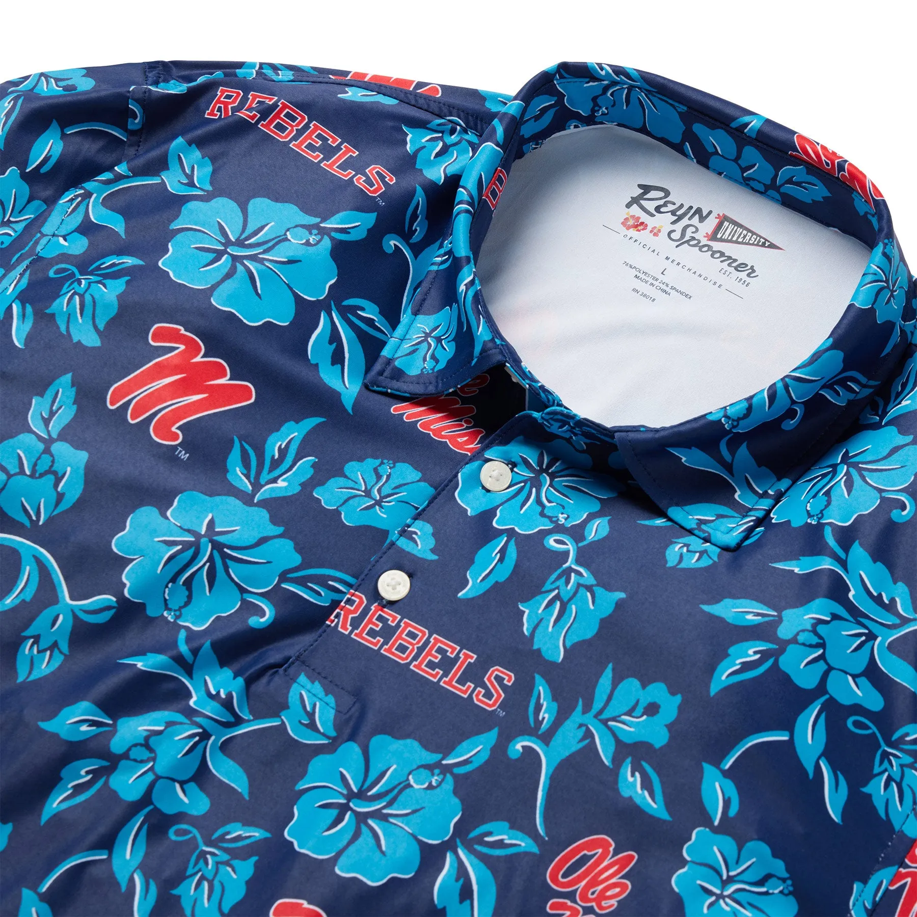 UNIVERSITY OF MISSISSIPPI GAME DAY PERFORMANCE POLO sold by Reyn Spooner product image thumbnail 2