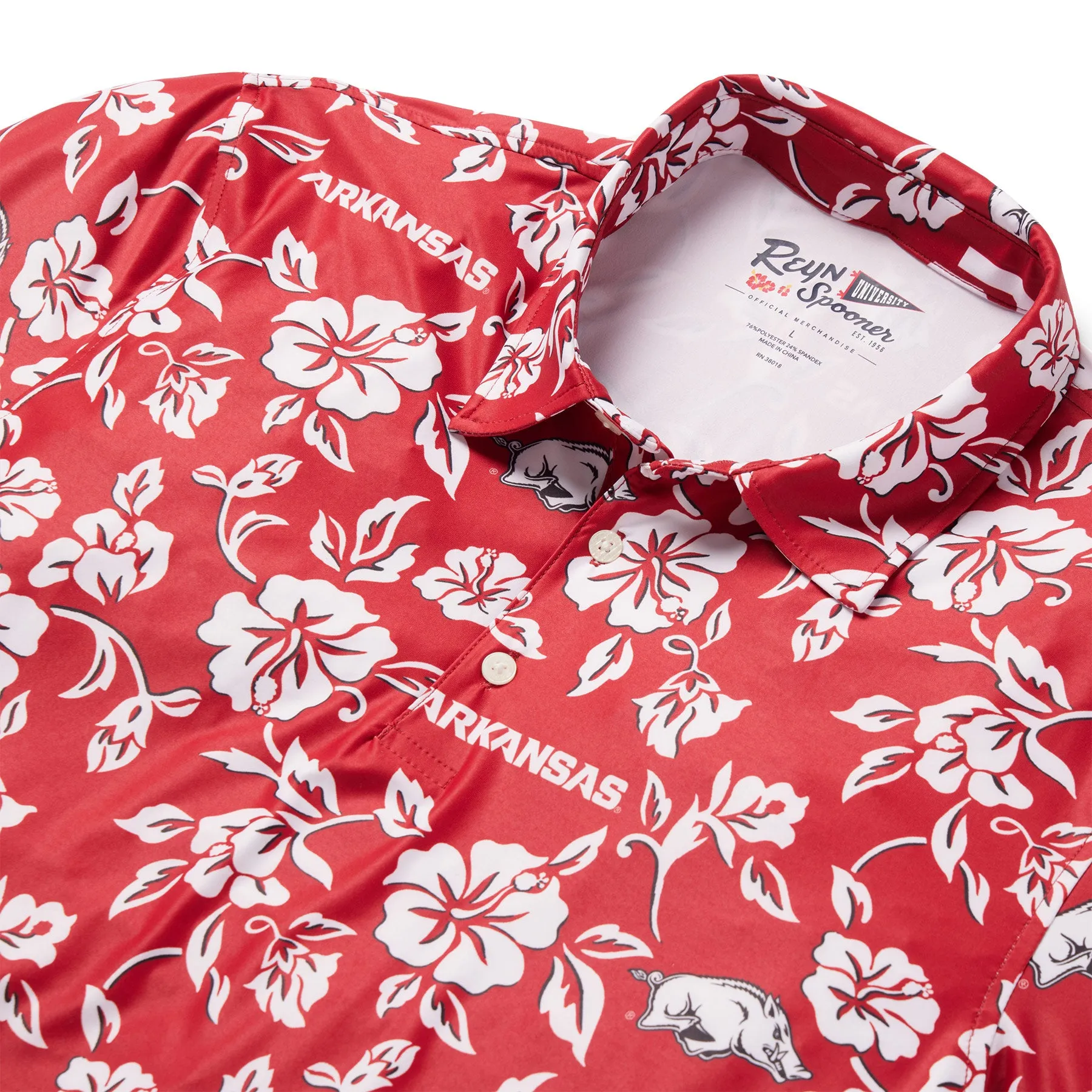 UNIVERSITY OF ARKANSAS GAME DAY PERFORMANCE POLO sold by Reyn Spooner product image thumbnail 2