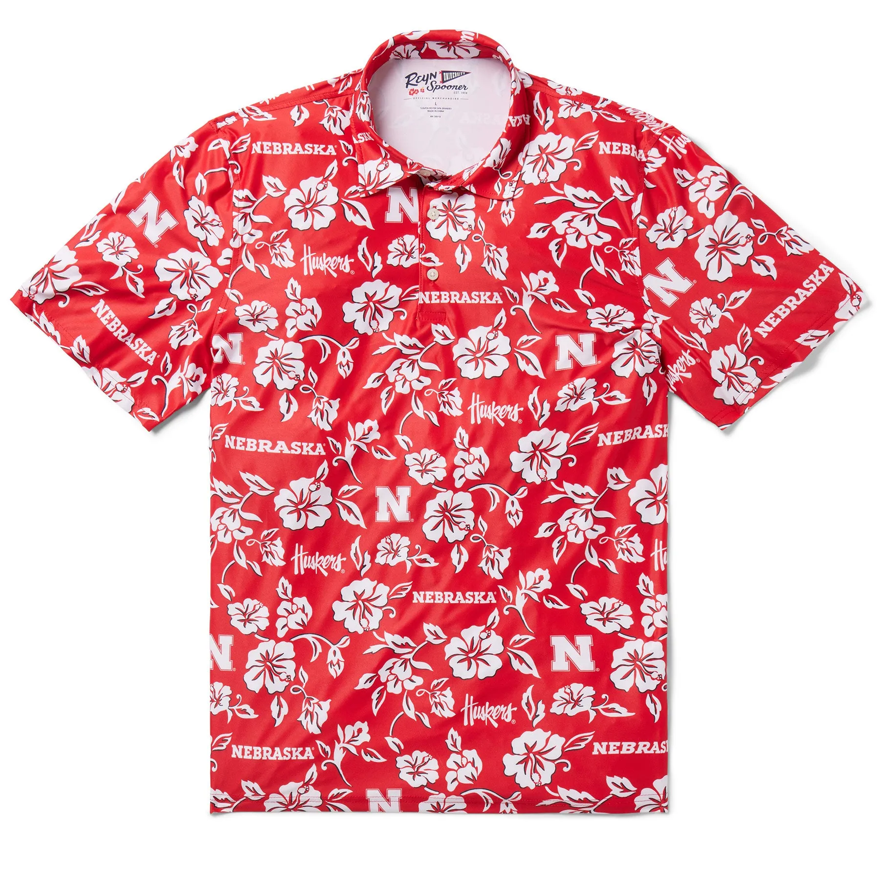 UNIVERSITY OF NEBRASKA GAME DAY PERFORMANCE POLO sold by Reyn Spooner