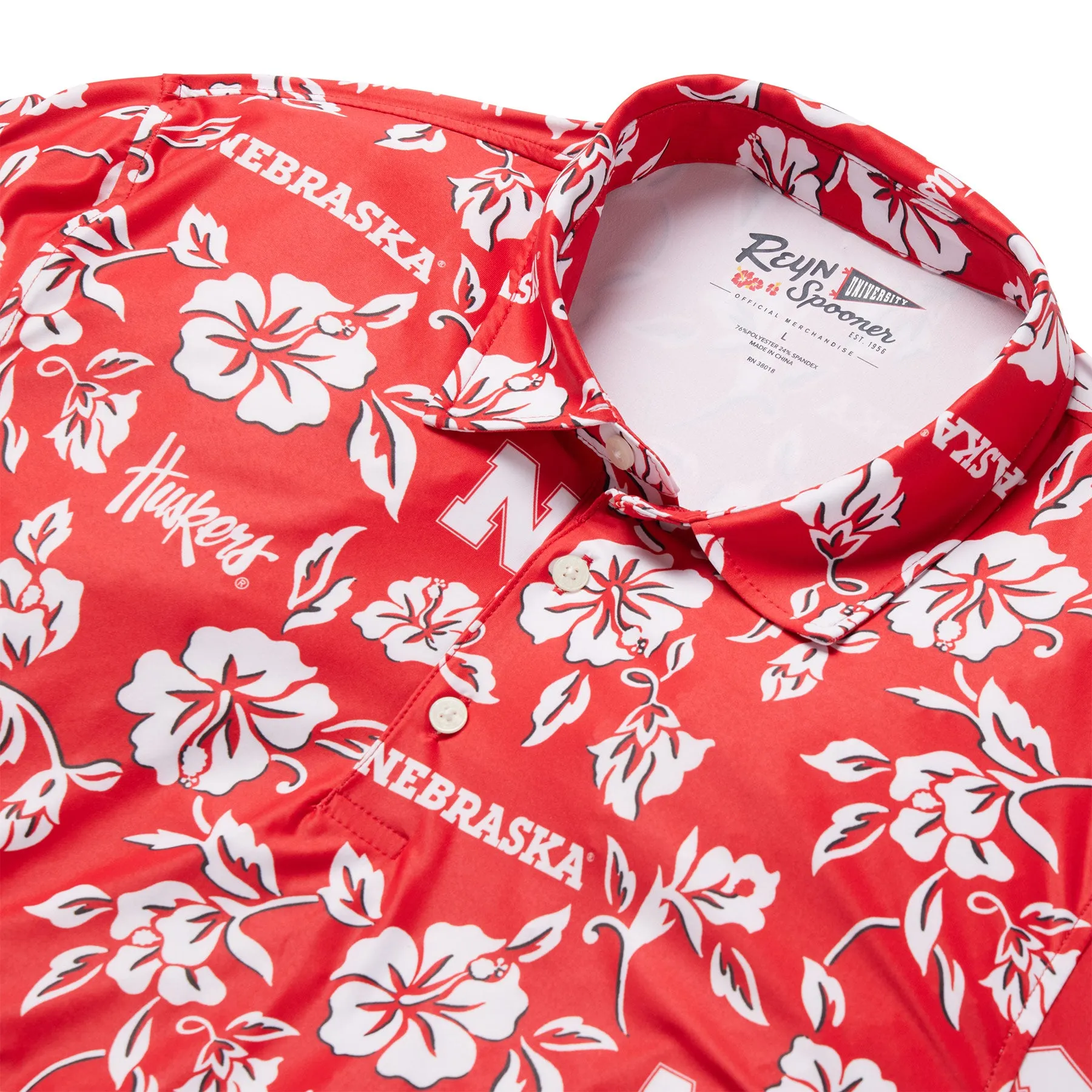 UNIVERSITY OF NEBRASKA GAME DAY PERFORMANCE POLO sold by Reyn Spooner product image thumbnail 2