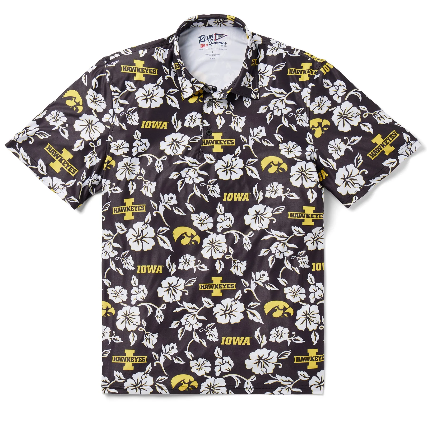 UNIVERSITY OF IOWA GAME DAY PERFORMANCE POLO sold by Reyn Spooner