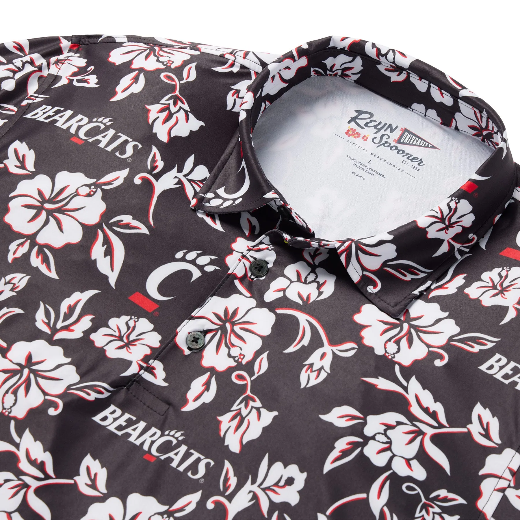 UNIVERSITY OF CINCINNATI GAME DAY PERFORMANCE POLO sold by Reyn Spooner product image thumbnail 2