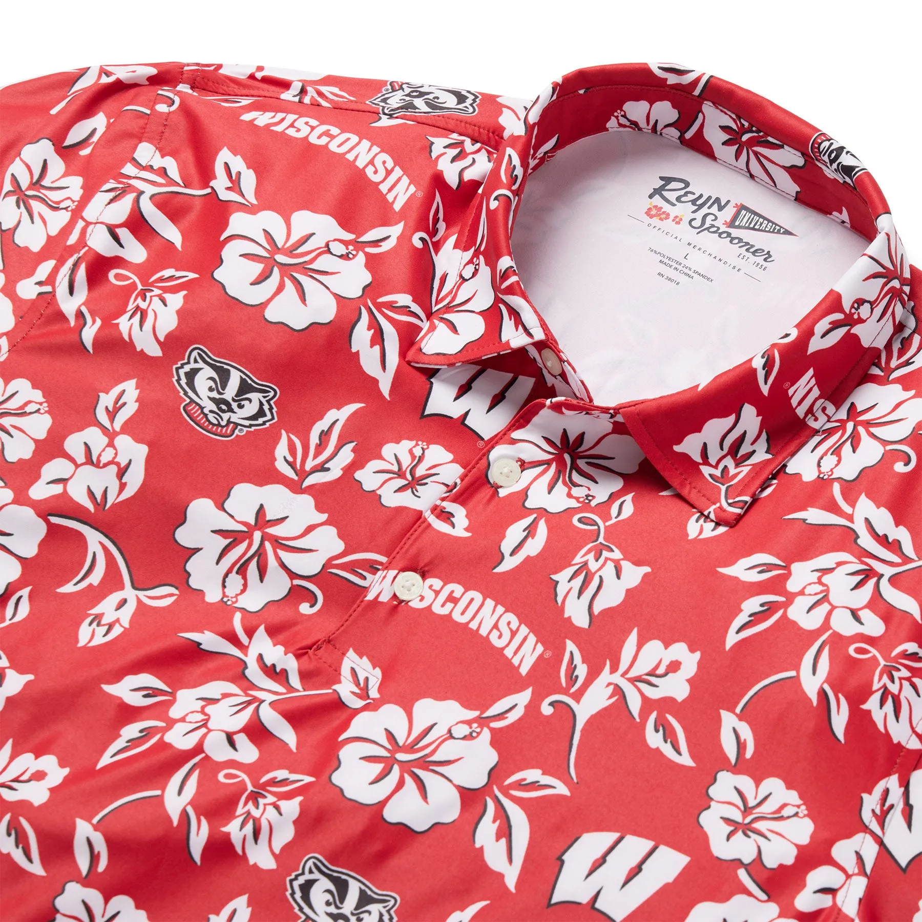 UNIVERSITY OF WISCONSIN GAME DAY PERFORMANCE POLO sold by Reyn Spooner product image thumbnail 2