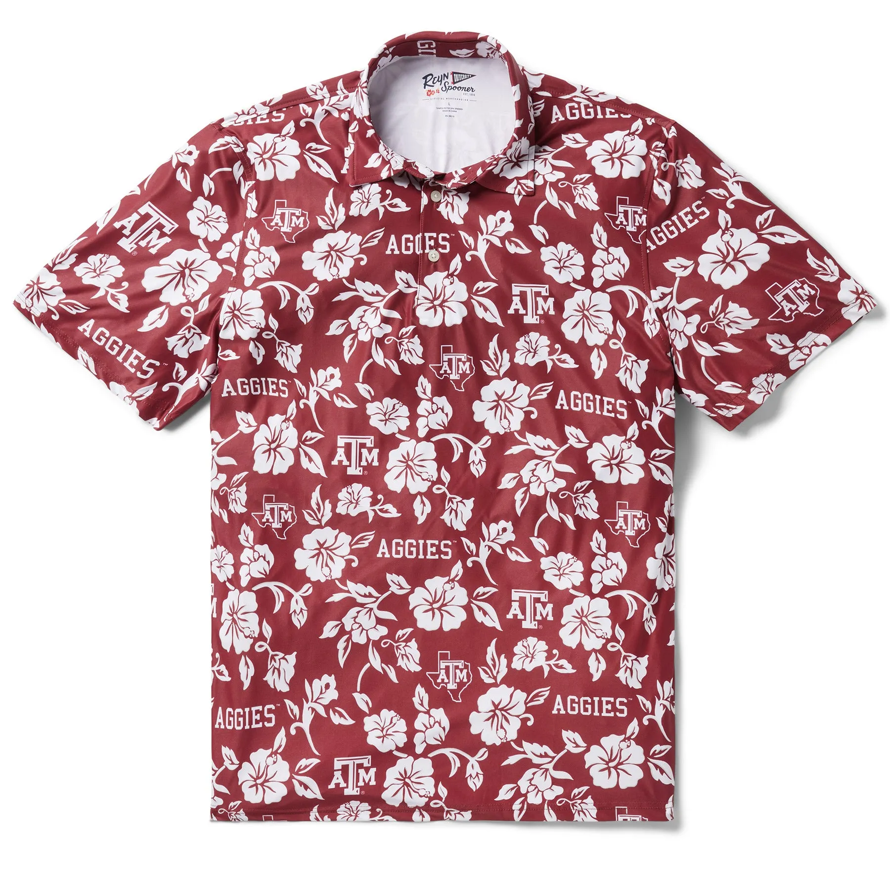 TEXAS A&M UNIVERSITY GAME DAY PERFORMANCE POLO sold by Reyn Spooner