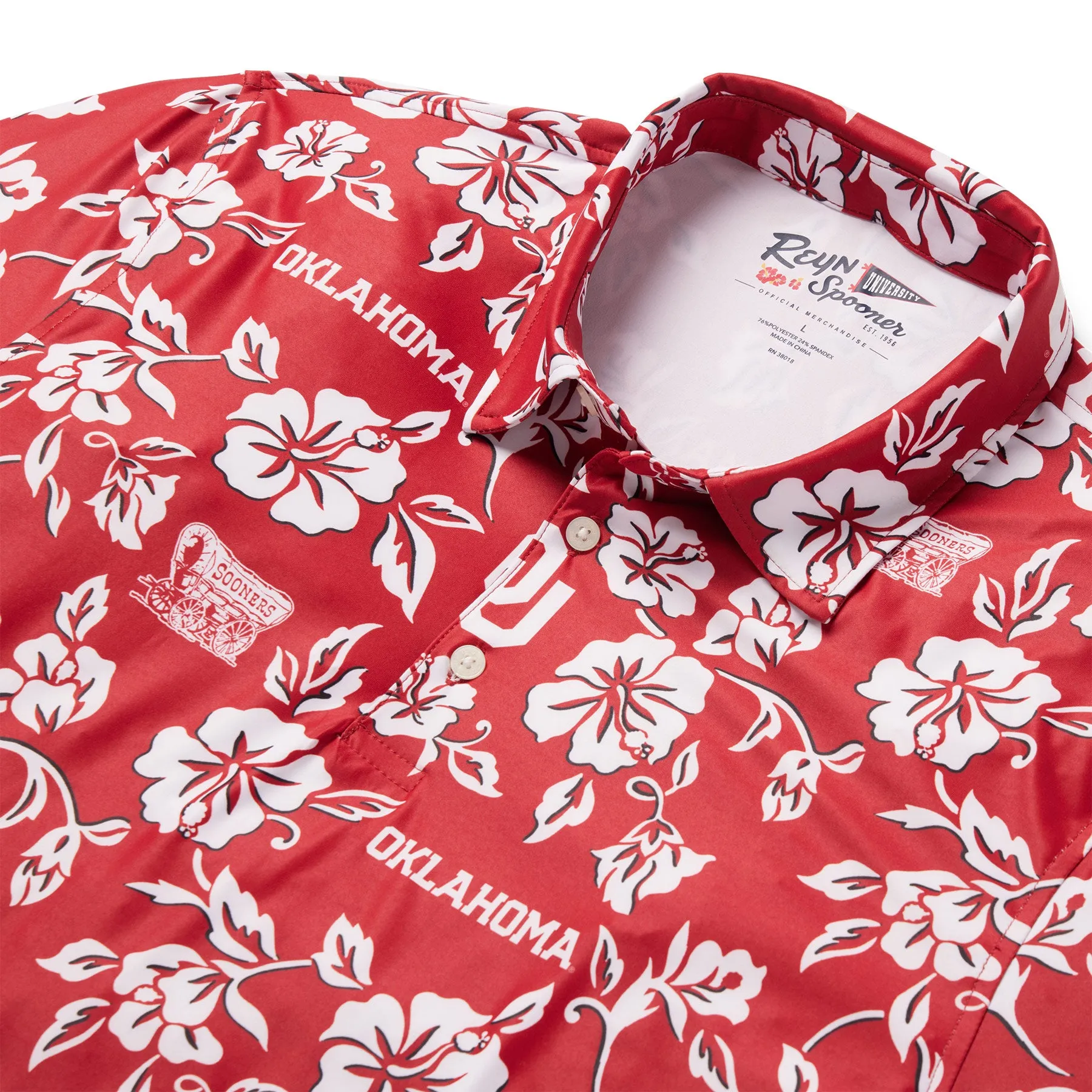 UNIVERSITY OF OKLAHOMA GAME DAY PERFORMANCE POLO sold by Reyn Spooner product image thumbnail 2