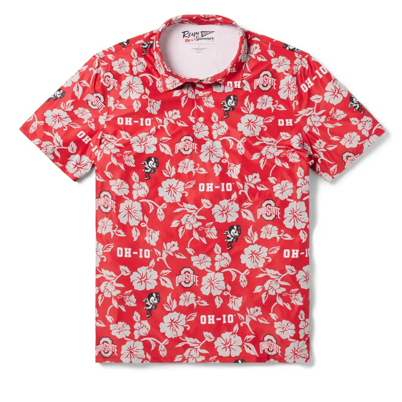 THE OHIO STATE UNIVERSITY GAME DAY PERFORMANCE POLO sold by Reyn Spooner