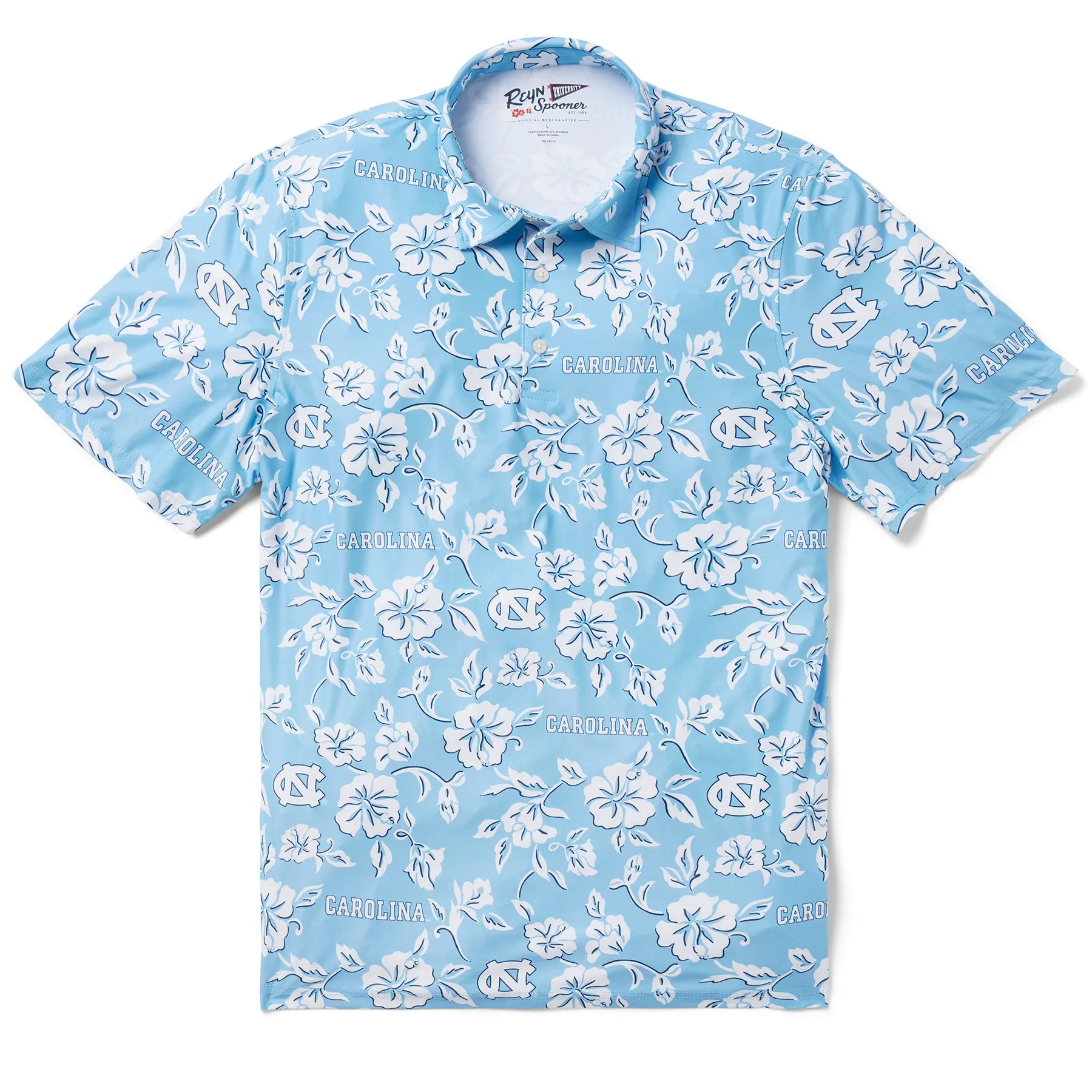 UNIVERSITY OF NORTH CAROLINA GAME DAY PERFORMANCE POLO sold by Reyn Spooner