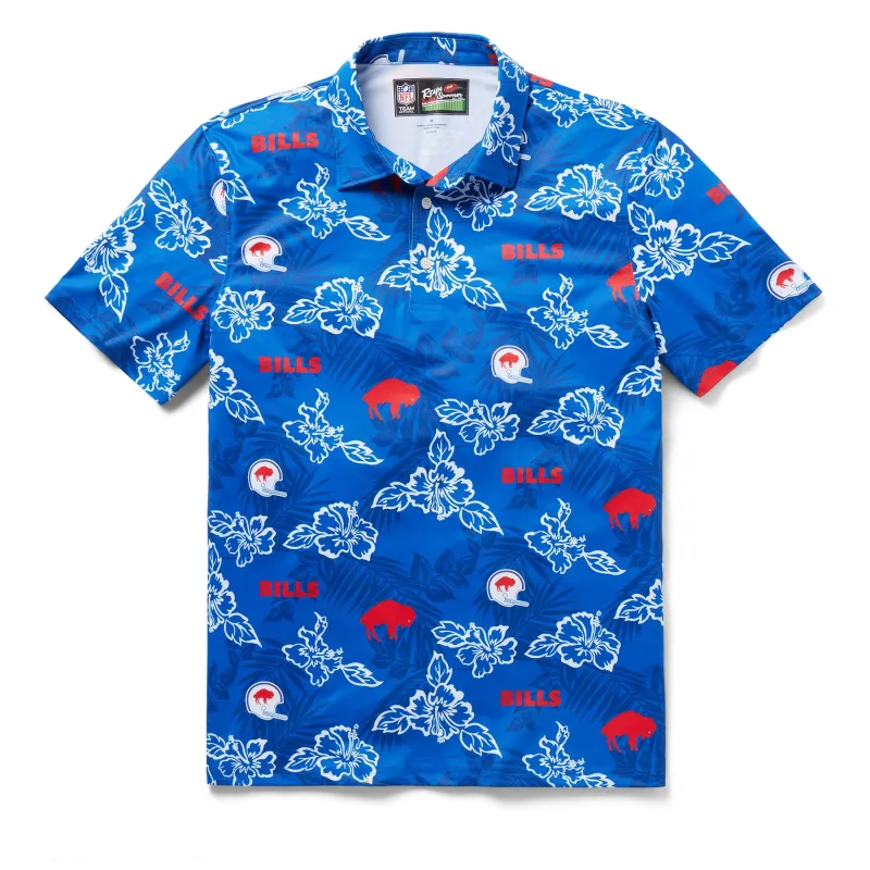 BUFFALO BILLS THROWBACK PERFORMANCE POLO sold by Reyn Spooner