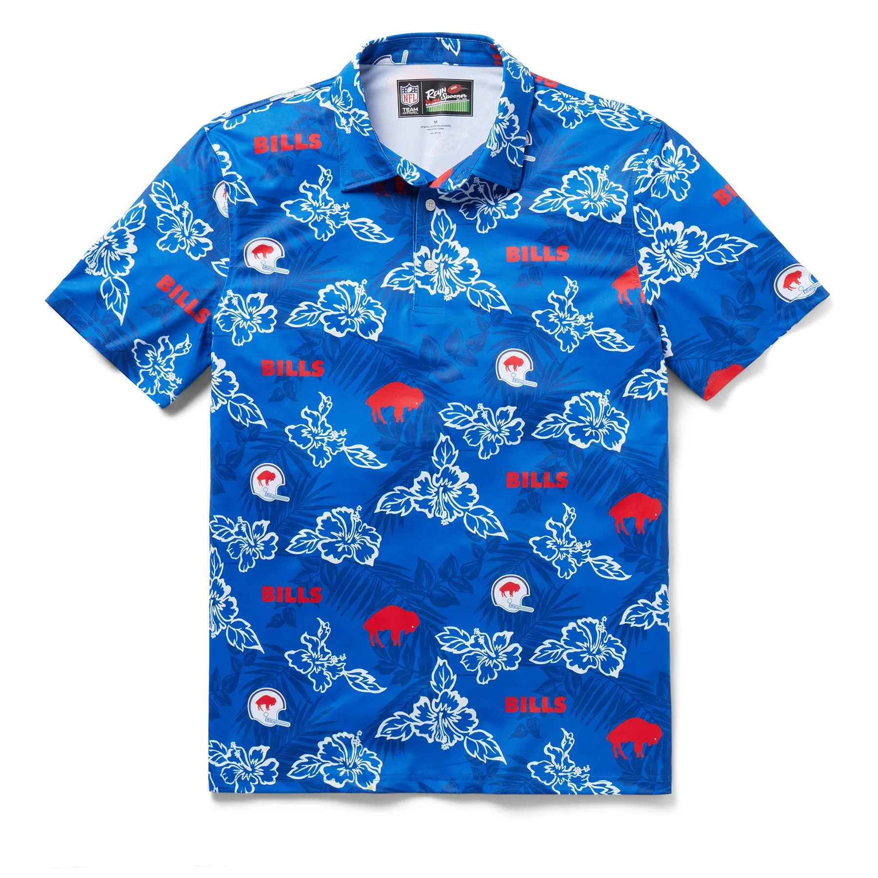 BUFFALO BILLS THROWBACK PERFORMANCE POLO sold by Reyn Spooner