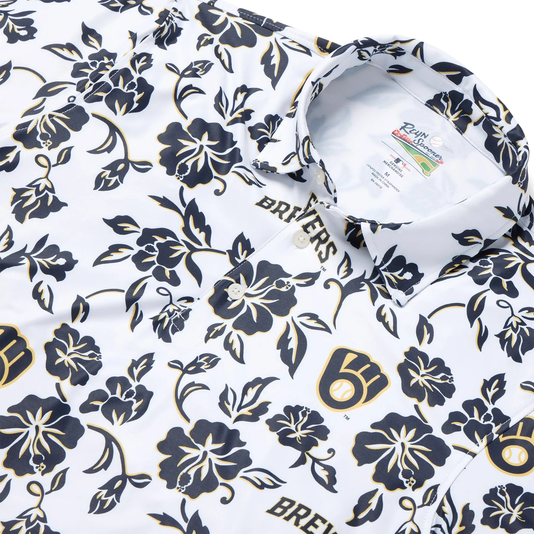 MLB® MILWAUKEE BREWERS GAME DAY PERFORMANCE POLO sold by Reyn Spooner product image thumbnail 2