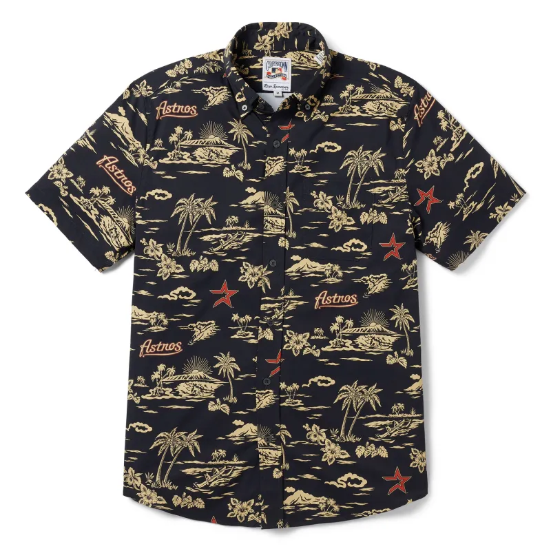 MLB® HOUSTON ASTROS COOPERSTOWN PERFORMANCE BUTTON FRONT sold by Reyn Spooner