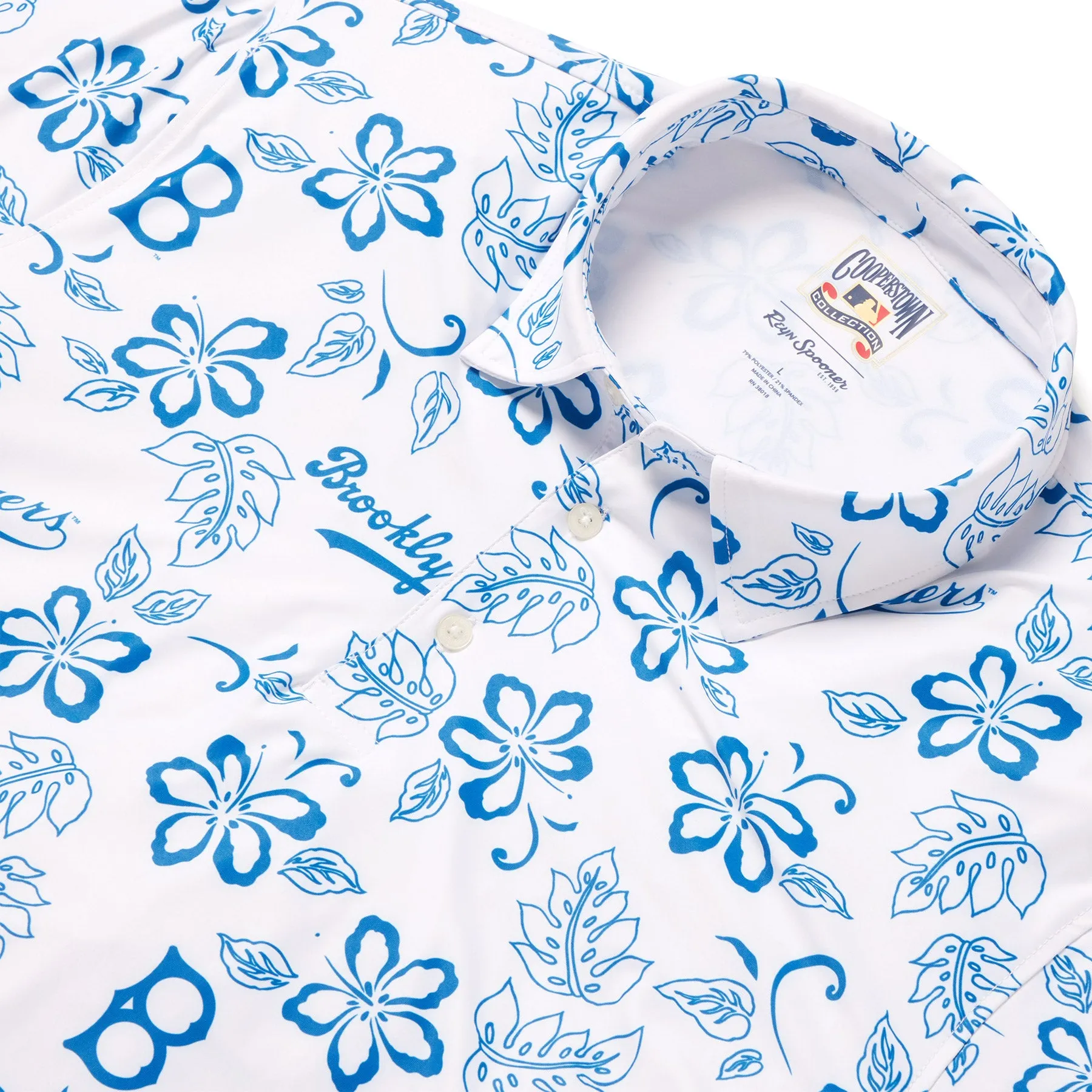 MLB® BROOKLYN DODGERS COOPERSTOWN PERFORMANCE POLO sold by Reyn Spooner product image thumbnail 2