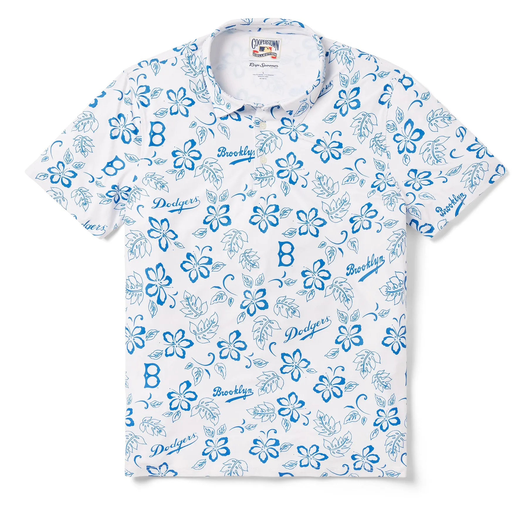 MLB® BROOKLYN DODGERS COOPERSTOWN PERFORMANCE POLO sold by Reyn Spooner