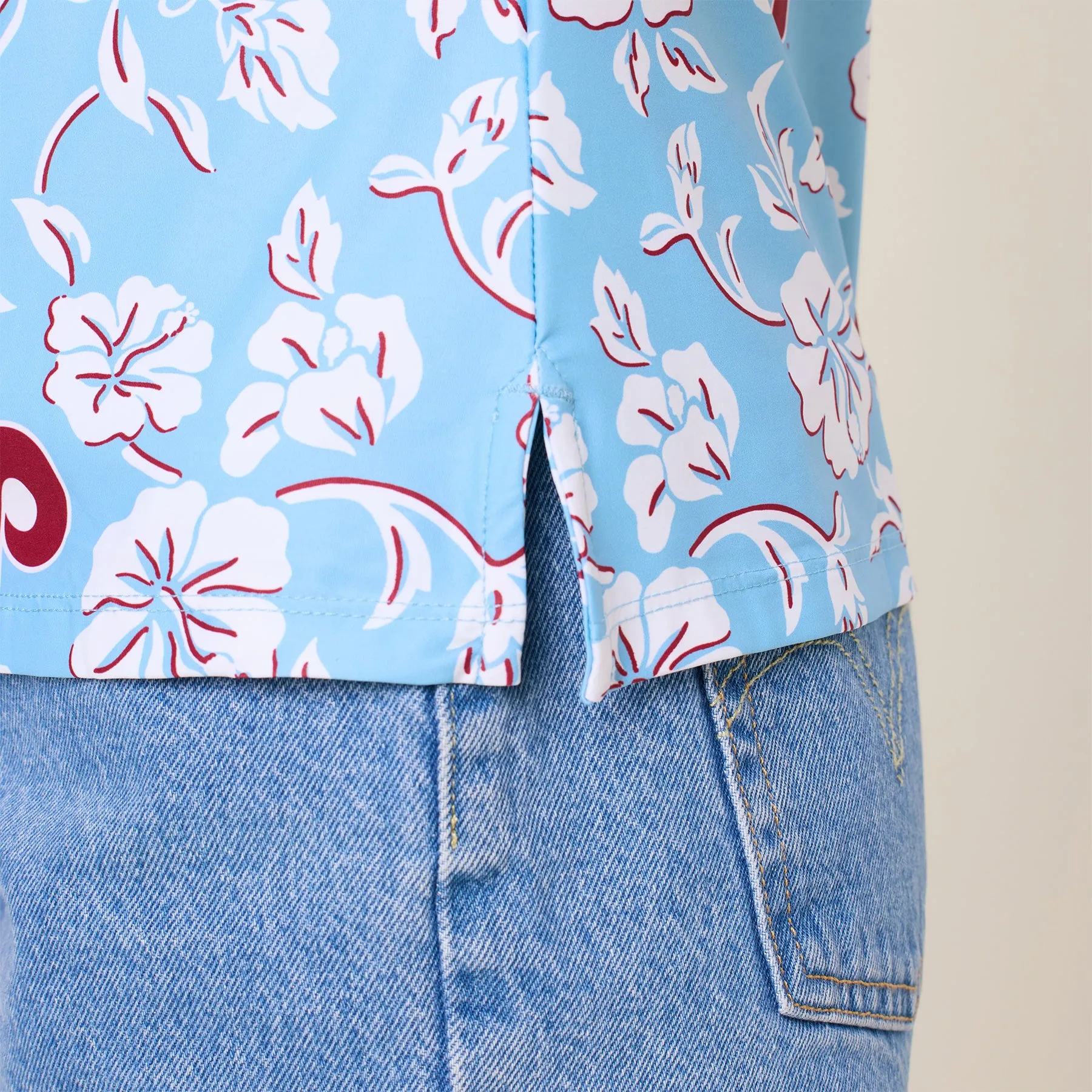 MLB® WOMEN'S PHILADELPHIA PHILLIES COOPERSTOWN PERFORMANCE POLO sold by Reyn Spooner product image thumbnail 5