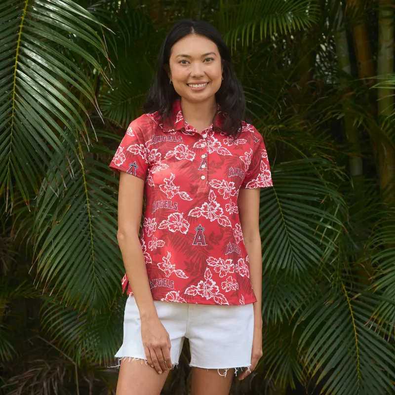 MLB® WOMEN'S LOS ANGELES ANGELS PUA PERFORMANCE POLO sold by Reyn Spooner