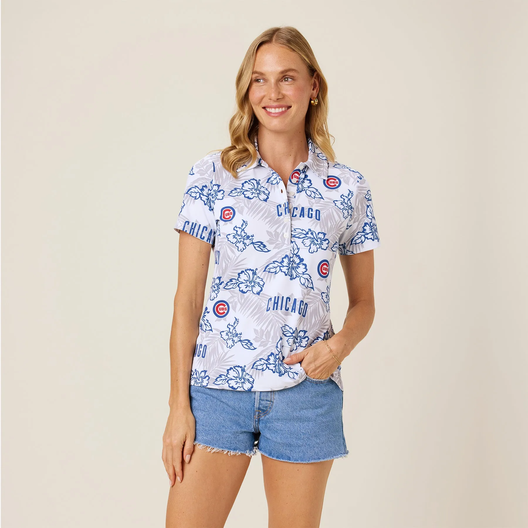 MLB® WOMEN'S CHICAGO CUBS PUA PERFORMANCE POLO sold by Reyn Spooner product image thumbnail 2