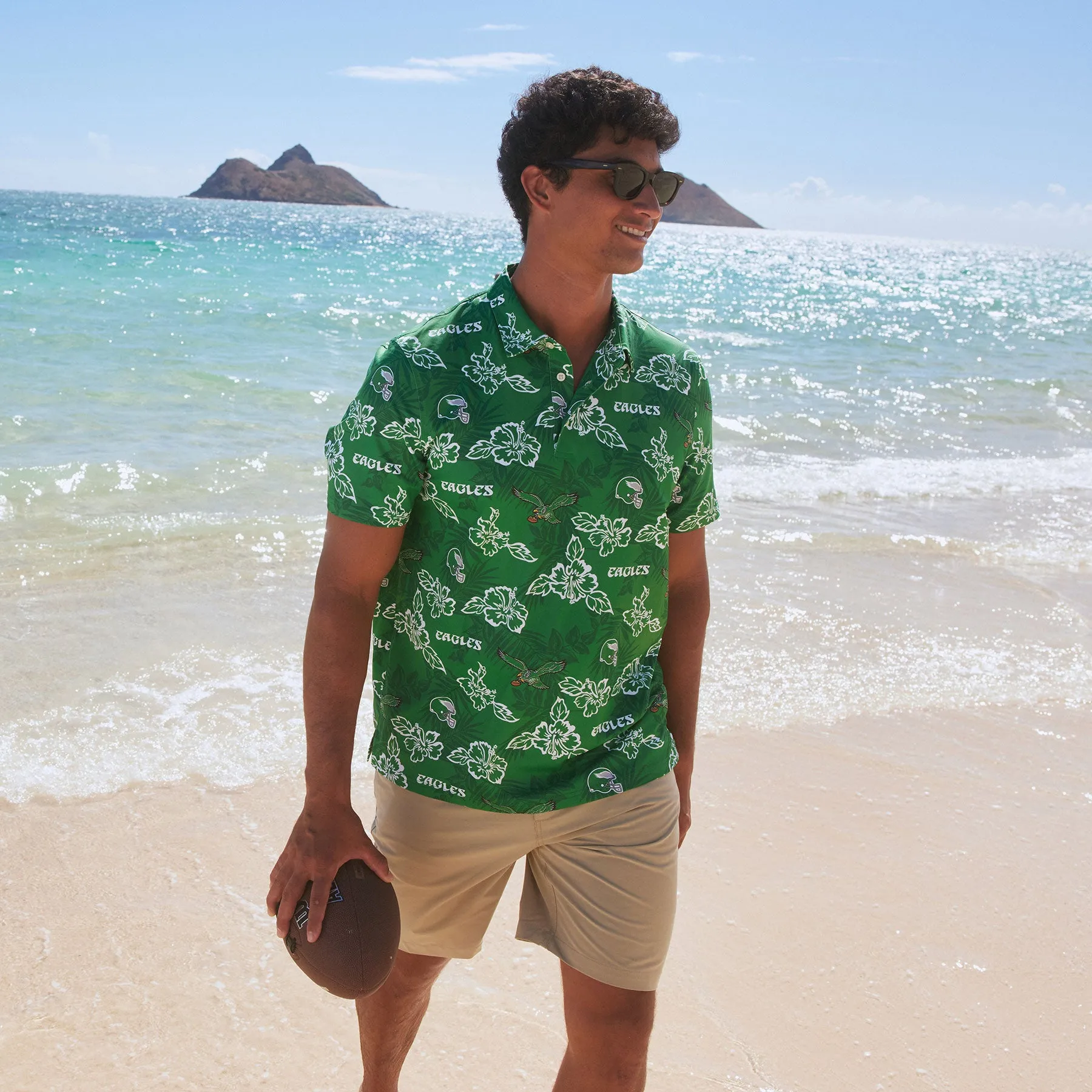 PHILADELPHIA EAGLES THROWBACK PERFORMANCE POLO sold by Reyn Spooner product image thumbnail 3