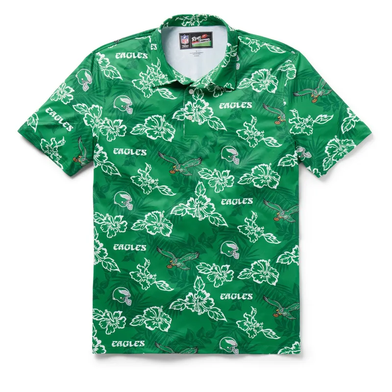 PHILADELPHIA EAGLES THROWBACK PERFORMANCE POLO sold by Reyn Spooner
