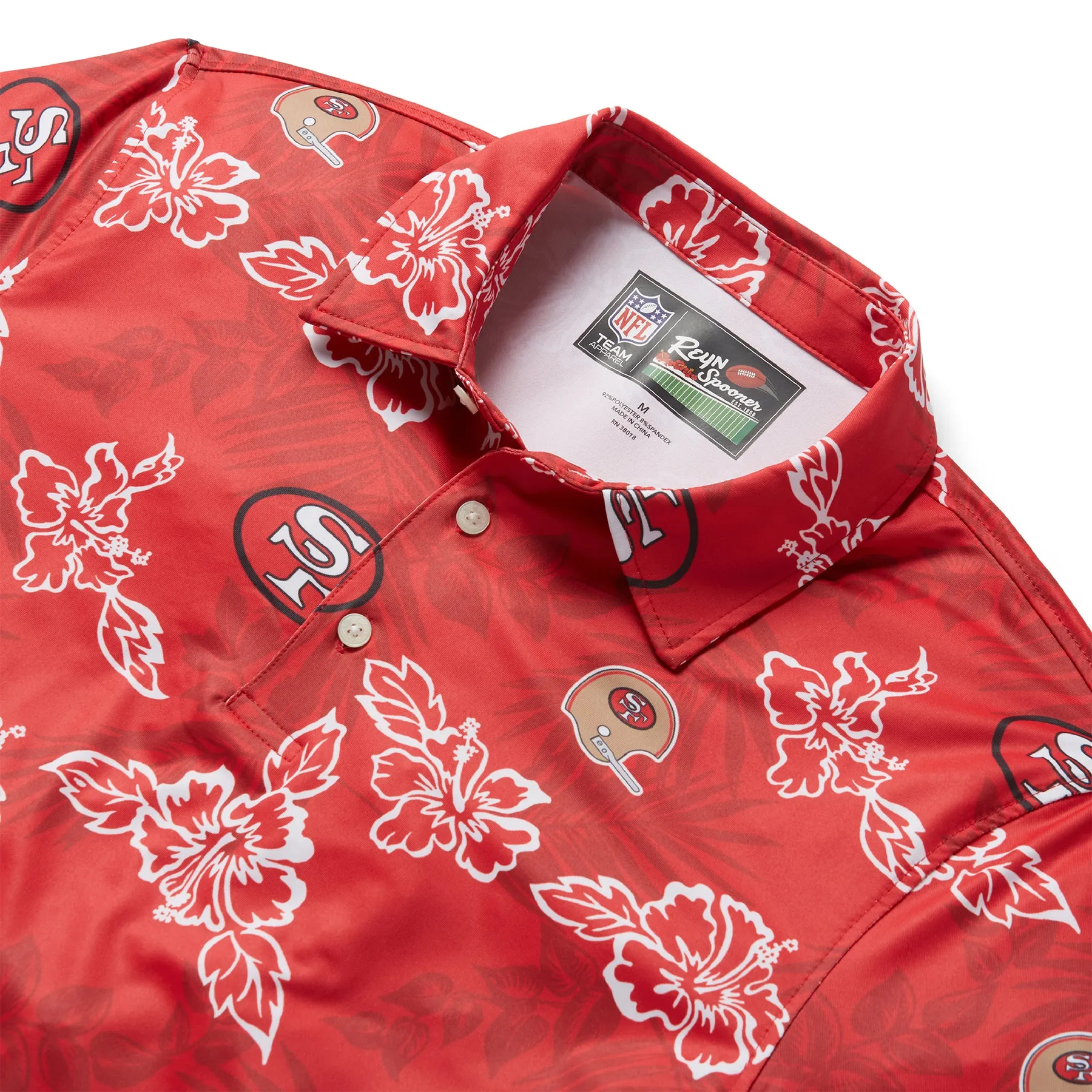 SAN FRANCISCO 49ERS THROWBACK PERFORMANCE POLO sold by Reyn Spooner product image thumbnail 2
