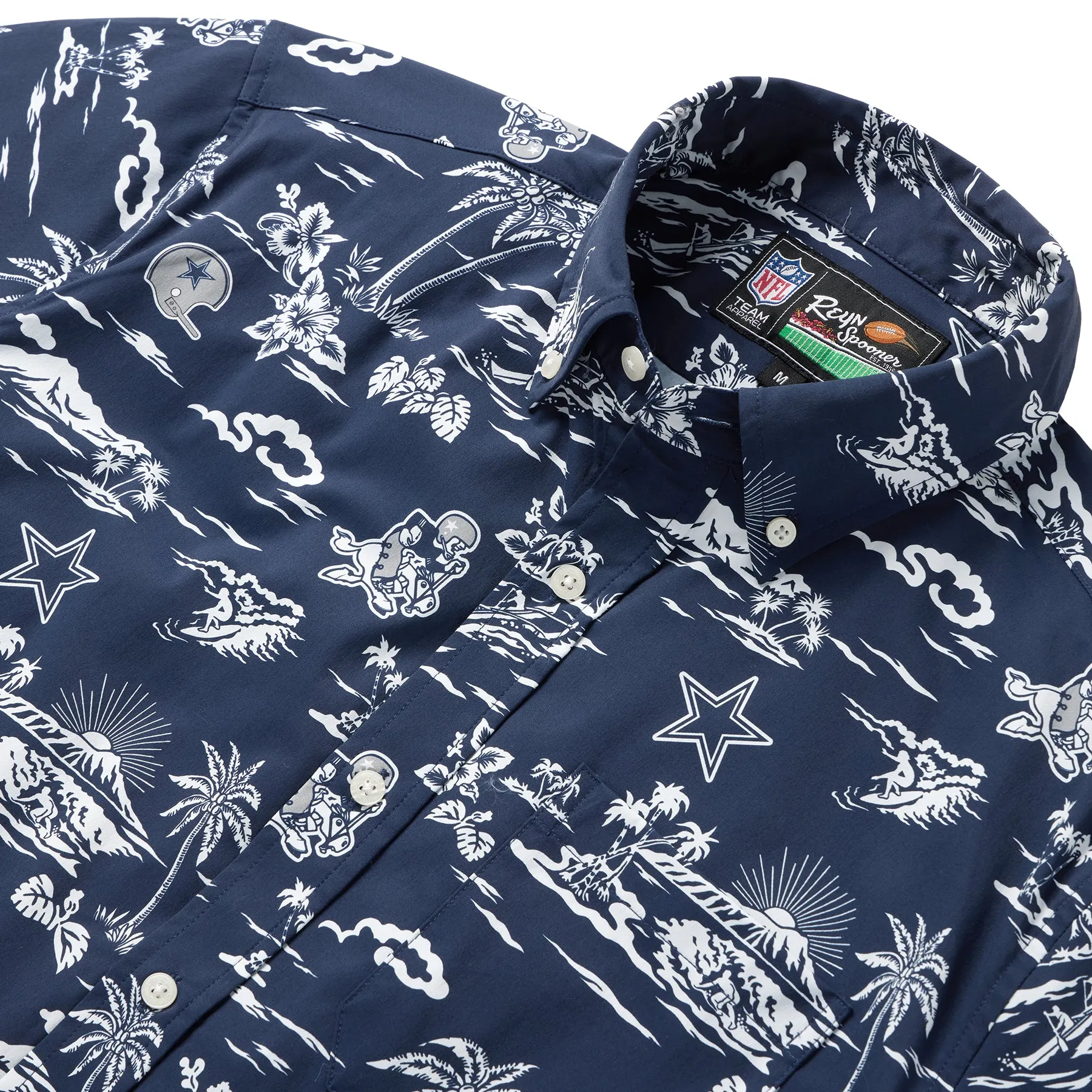 DALLAS COWBOYS THROWBACK PERFORMANCE BUTTON FRONT sold by Reyn Spooner product image thumbnail 2