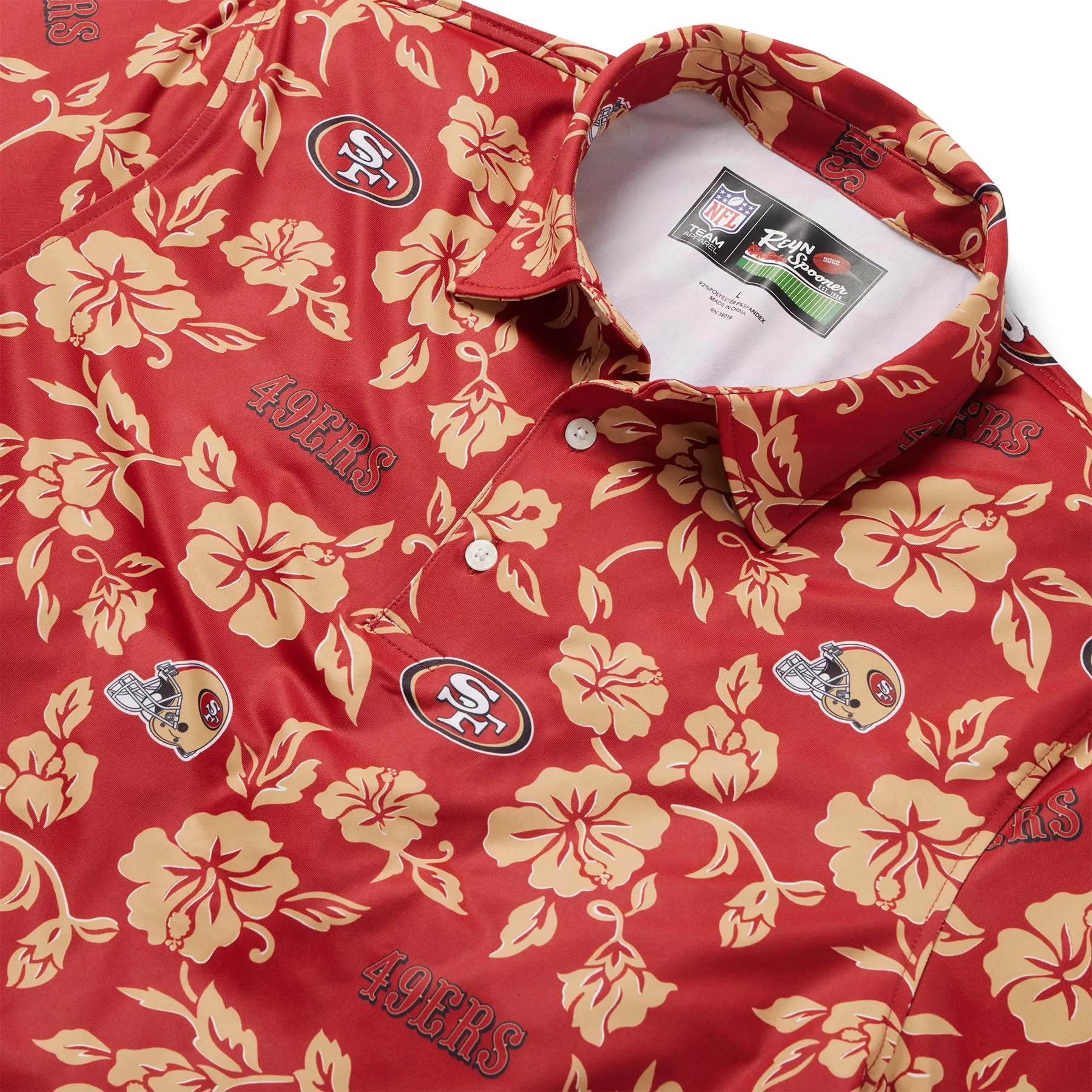 SAN FRANCISCO 49ERS PUA PERFORMANCE POLO sold by Reyn Spooner product image thumbnail 2