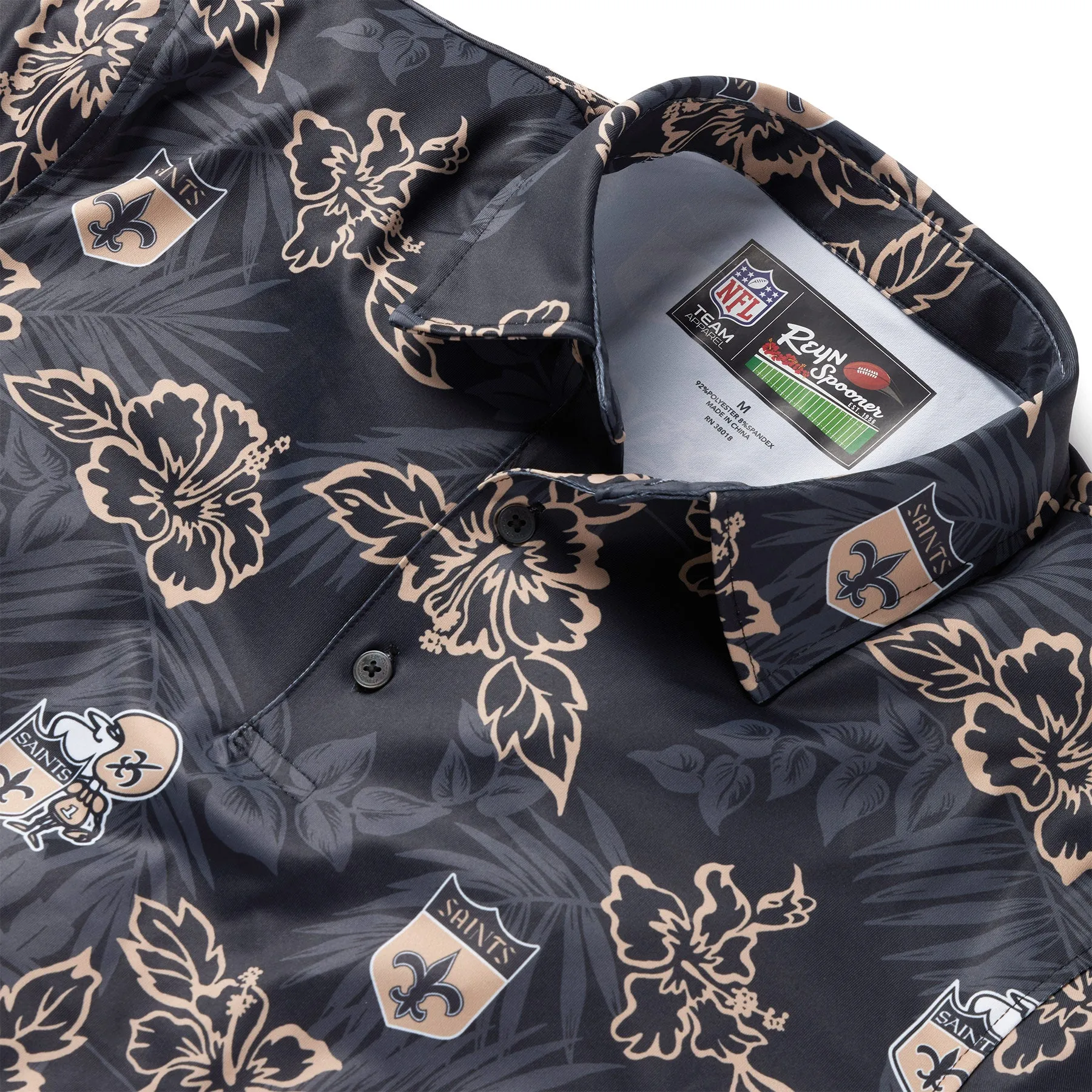 NEW ORLEANS SAINTS THROWBACK PERFORMANCE POLO sold by Reyn Spooner product image thumbnail 2