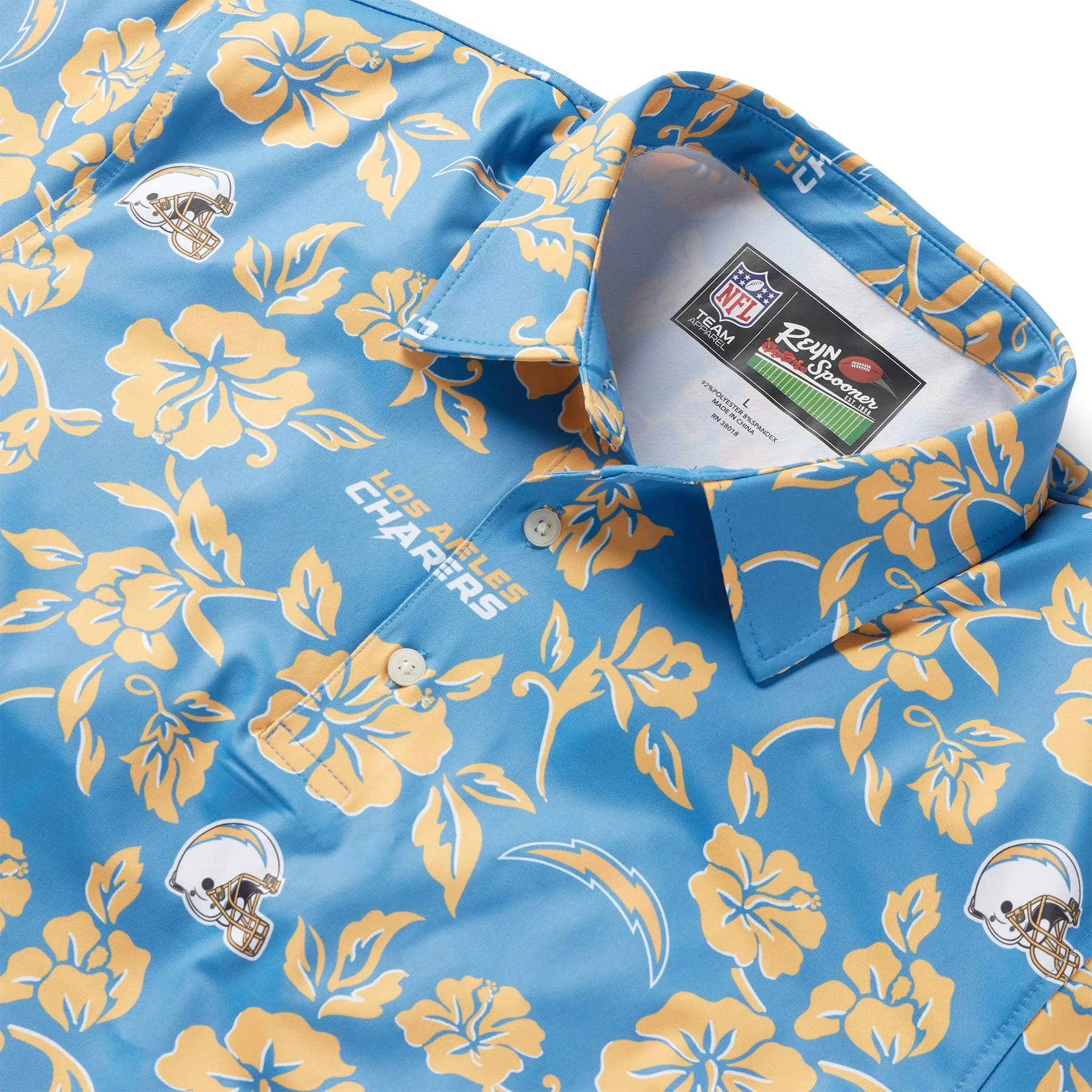 LOS ANGELES CHARGERS PUA PERFORMANCE POLO sold by Reyn Spooner product image thumbnail 2