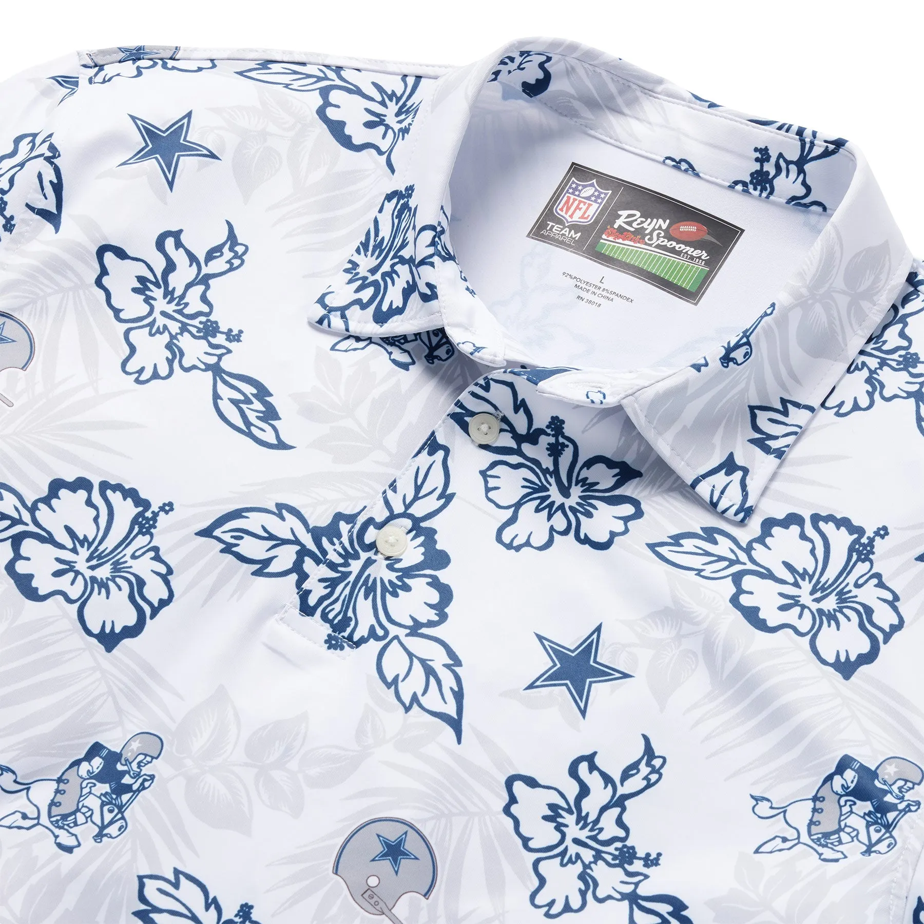 DALLAS COWBOYS THROWBACK PERFORMANCE POLO sold by Reyn Spooner product image thumbnail 4