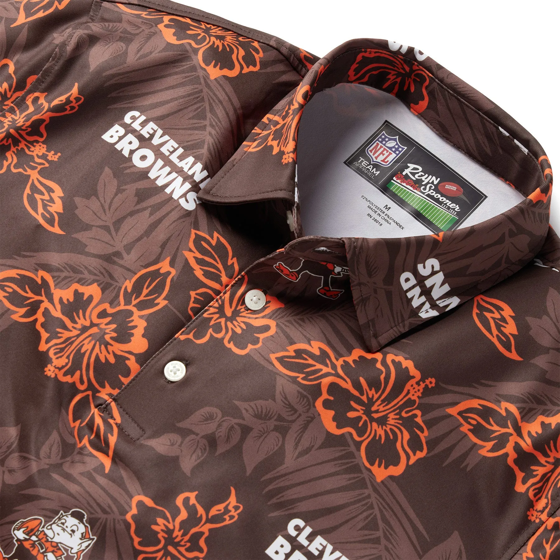 CLEVELAND BROWNS THROWBACK PERFORMANCE POLO sold by Reyn Spooner product image thumbnail 2