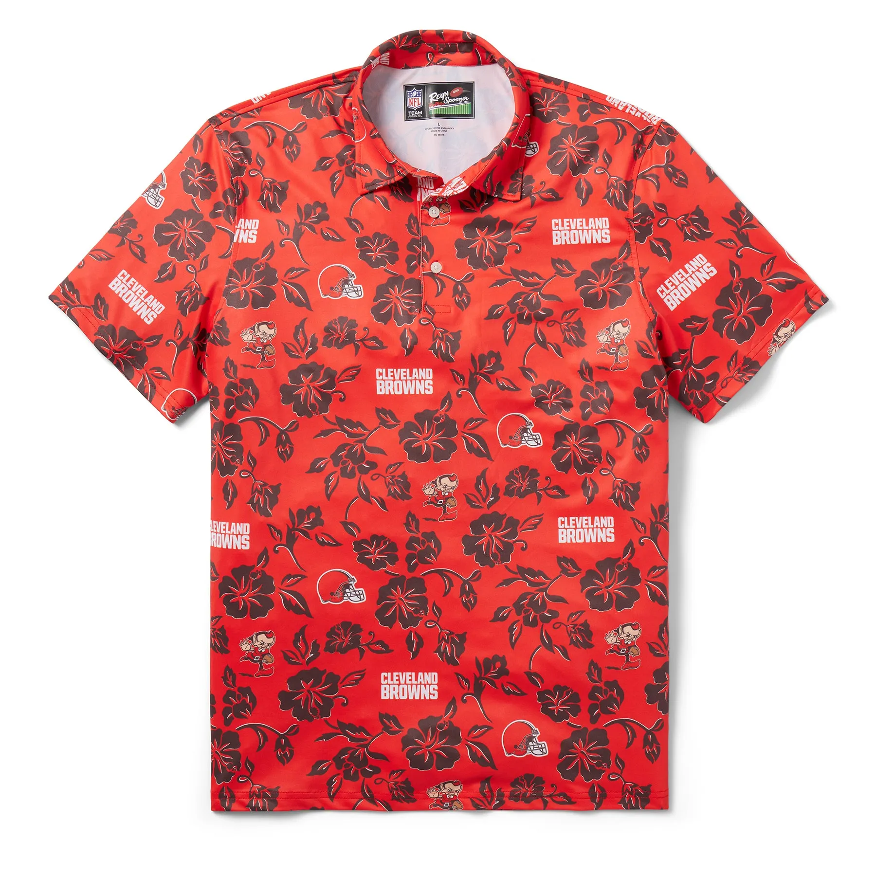 CLEVELAND BROWNS PUA PERFORMANCE POLO sold by Reyn Spooner