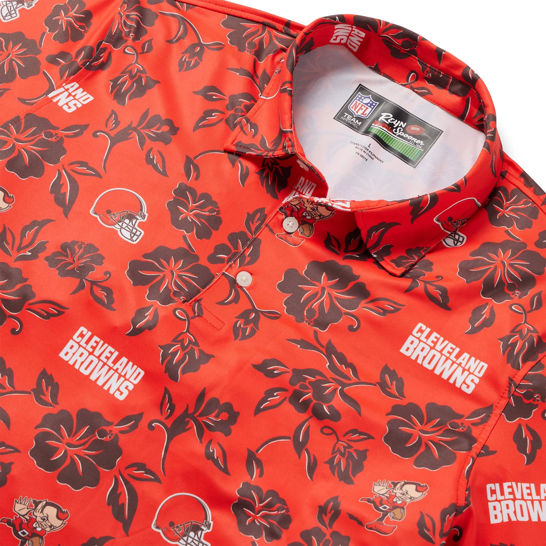 CLEVELAND BROWNS PUA PERFORMANCE POLO sold by Reyn Spooner product image thumbnail 2