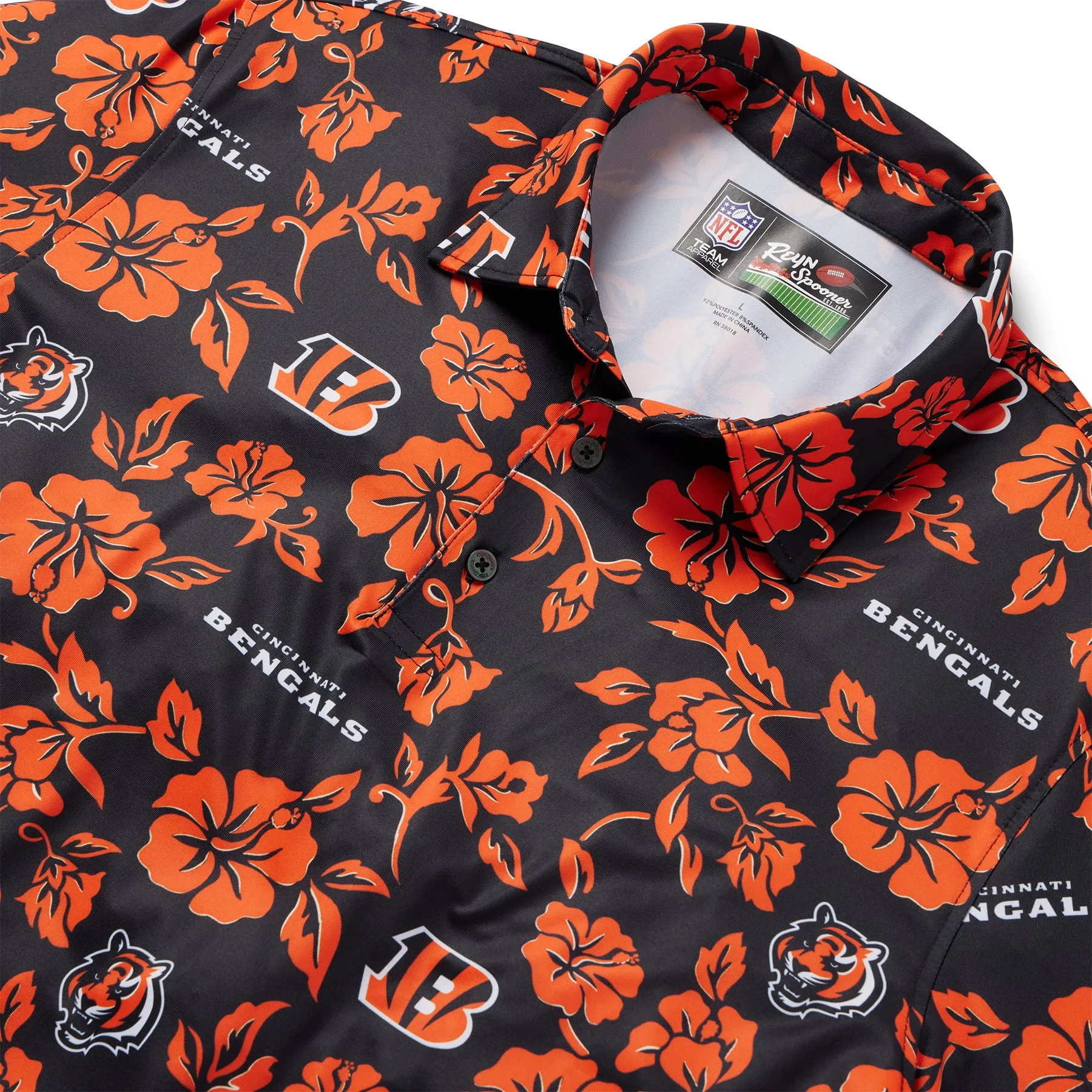 CINCINNATI BENGALS PUA PERFORMANCE POLO sold by Reyn Spooner product image thumbnail 2