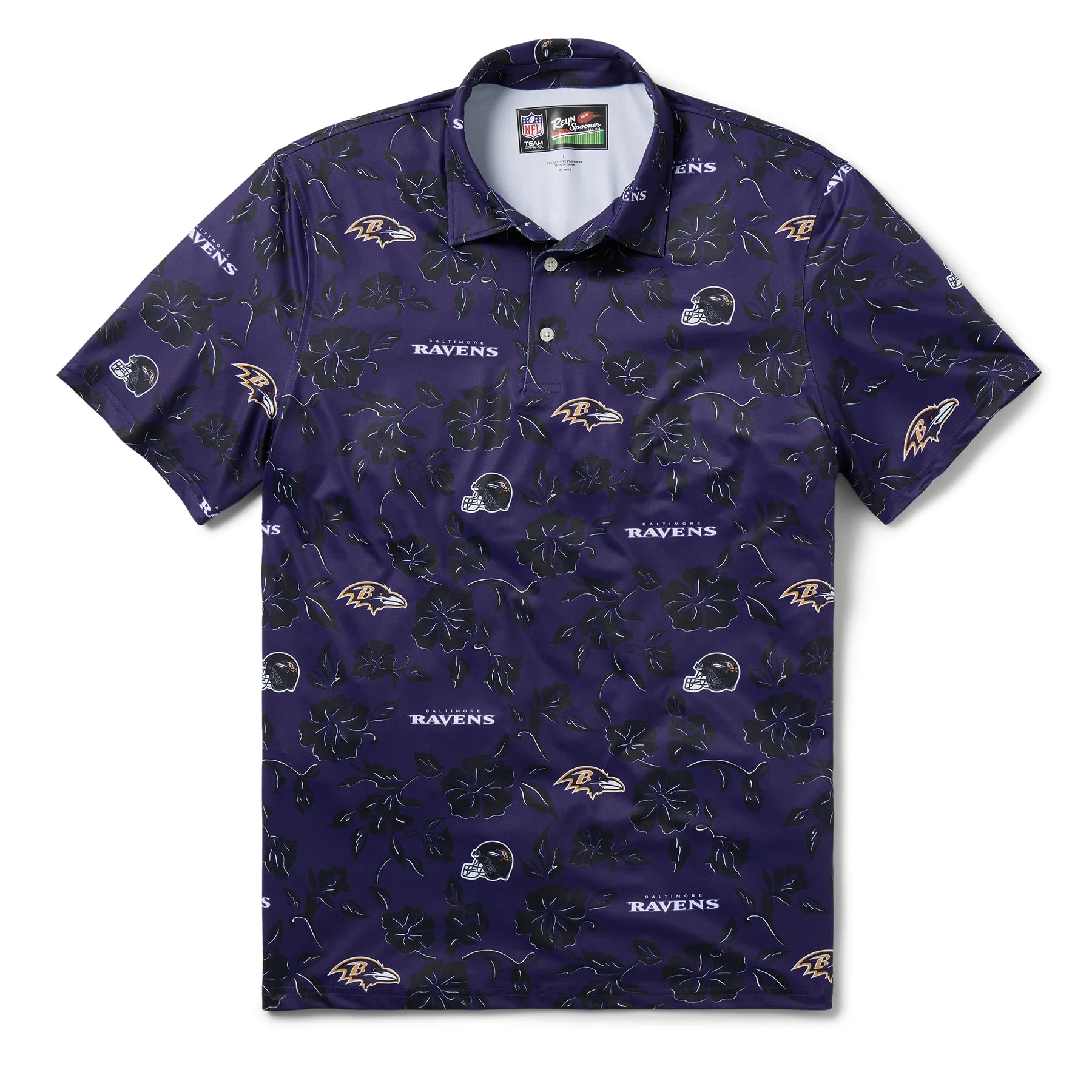 BALTIMORE RAVENS PUA PERFORMANCE POLO sold by Reyn Spooner