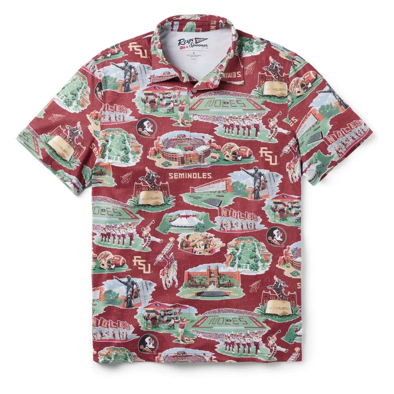 FLORIDA STATE UNIVERSITY SCENIC PERFORMANCE POLO sold by Reyn Spooner