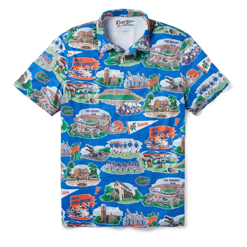UNIVERSITY OF FLORIDA SCENIC PERFORMANCE POLO sold by Reyn Spooner
