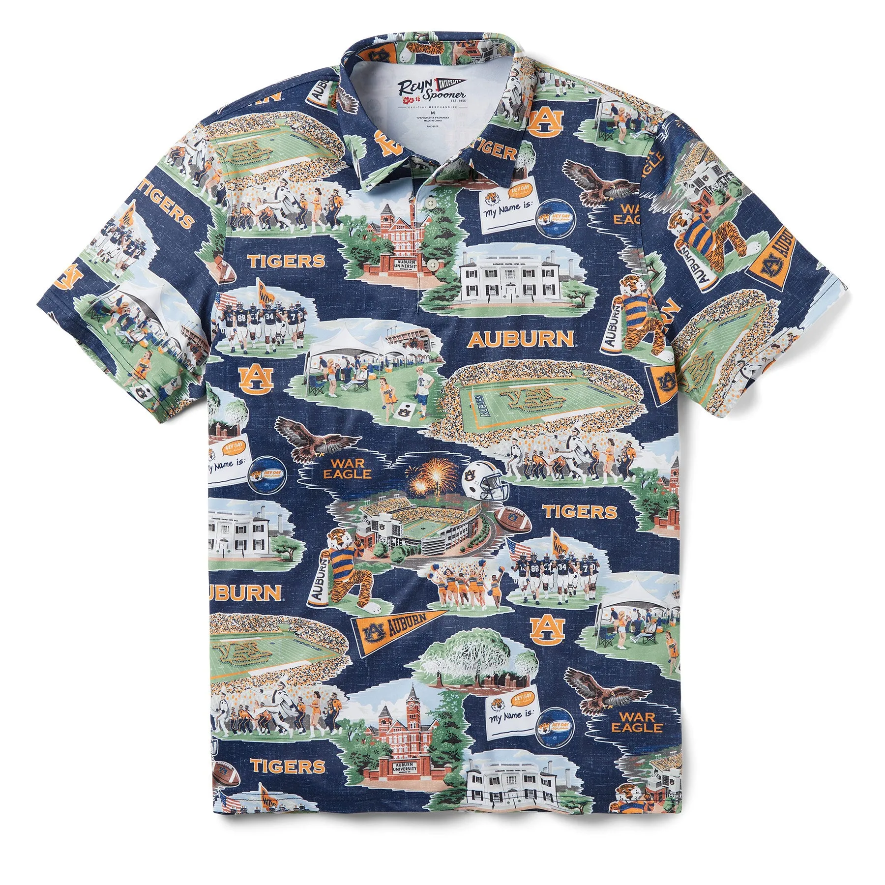 AUBURN UNIVERSITY SCENIC PERFORMANCE POLO sold by Reyn Spooner