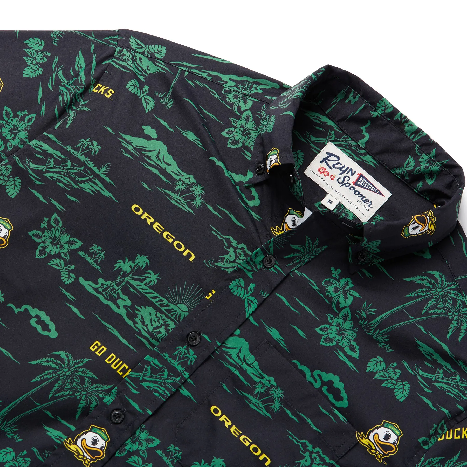 UNIVERSITY OF OREGON KEKAI PERFORMANCE BUTTON FRONT sold by Reyn Spooner product image thumbnail 2