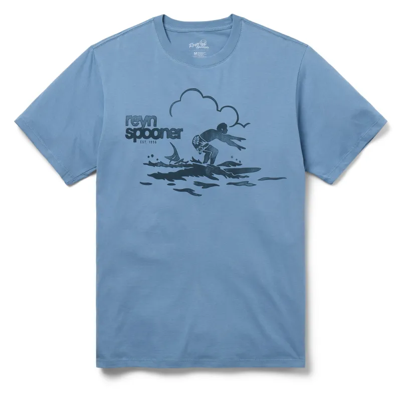 QUIET LAGOON SURFER GRAPHIC TEE sold by Reyn Spooner