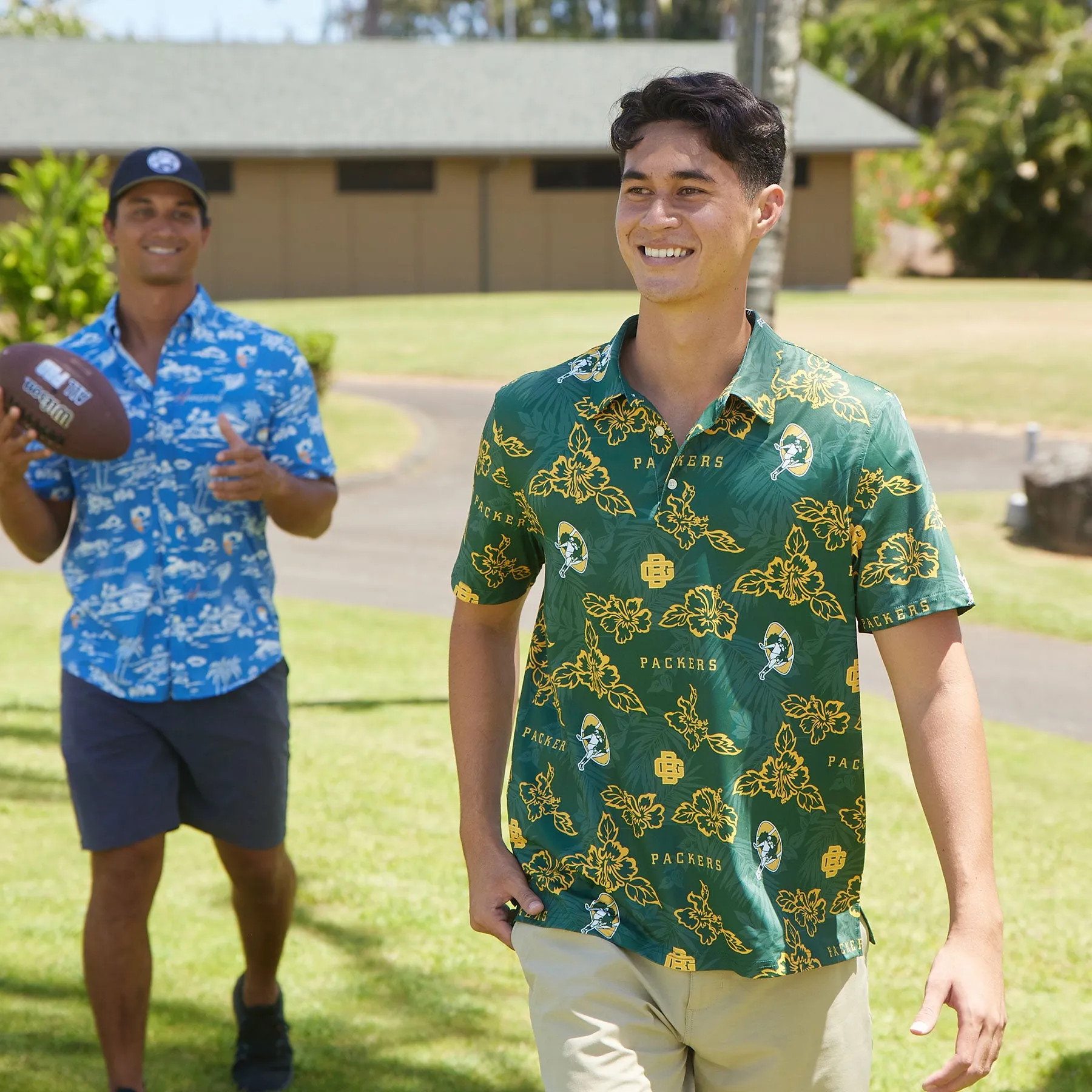 GREEN BAY PACKERS THROWBACK PERFORMANCE POLO sold by Reyn Spooner product image thumbnail 3